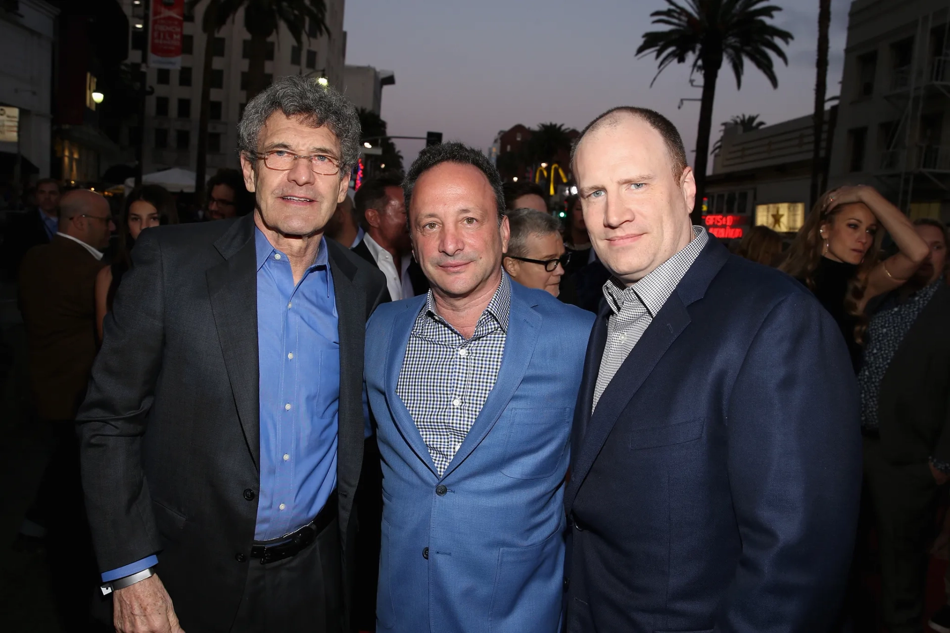 Louis D'Esposito, Kevin Feige, and Alan F. Horn at an event for Avengers: Age of Ultron (2015)