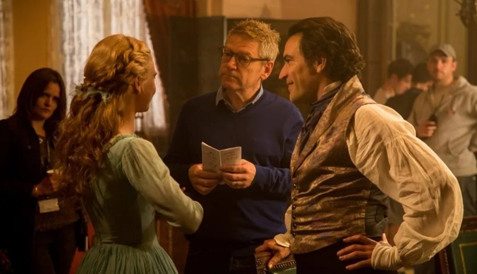 Kenneth Branagh, Ben Chaplin, and Lily James in Cinderella (2015)