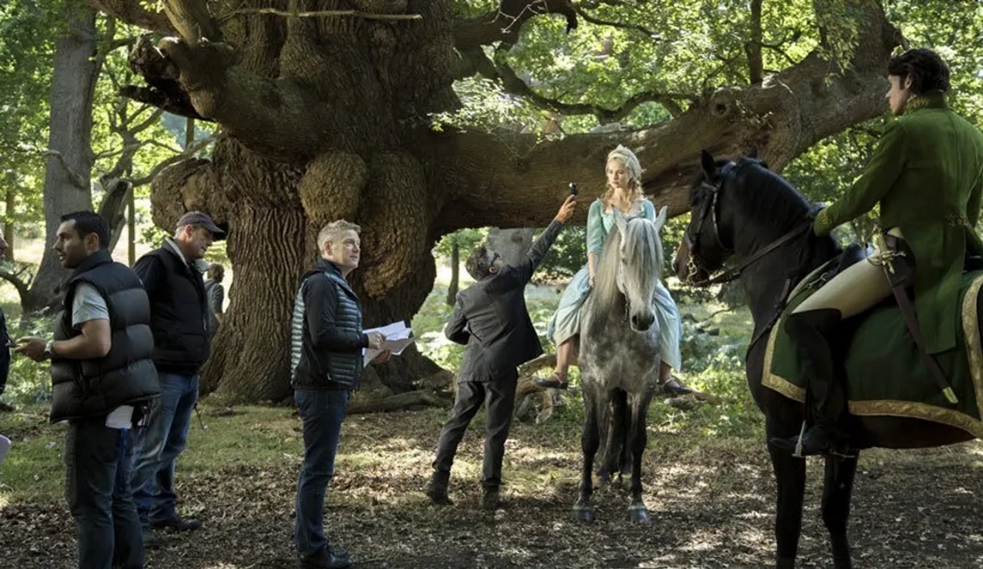 Kenneth Branagh, Richard Madden, Haris Zambarloukos, and Lily James in Cinderella (2015)