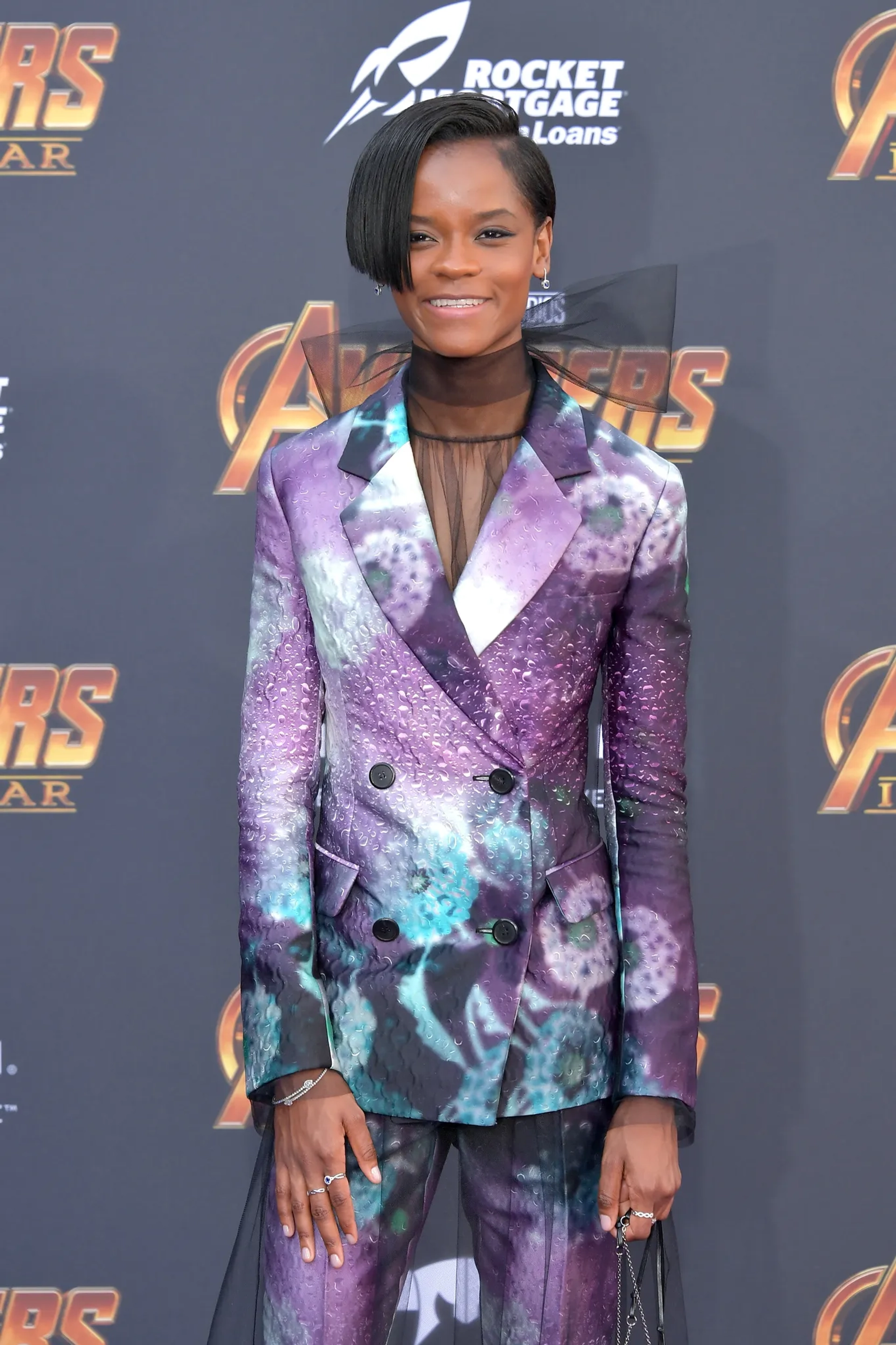 Letitia Wright at an event for Avengers: Infinity War (2018)