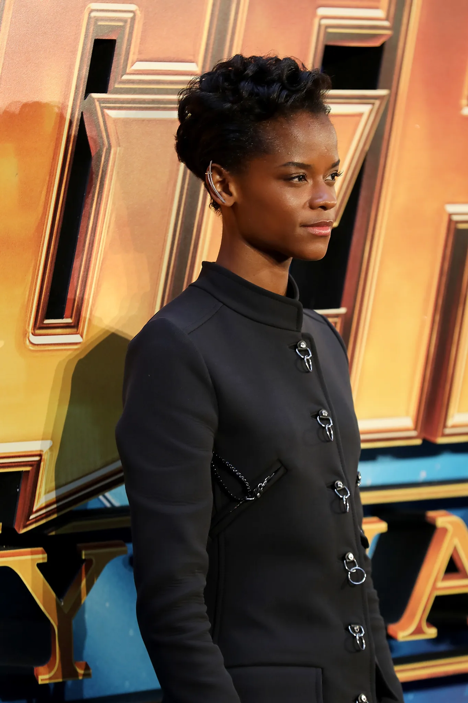 Letitia Wright at an event for Avengers: Infinity War (2018)