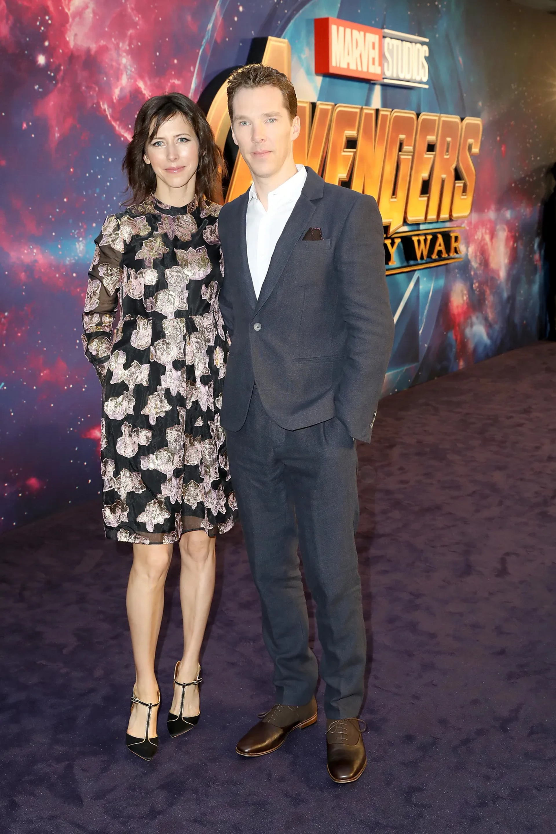 Benedict Cumberbatch and Sophie Hunter at an event for Avengers: Infinity War (2018)