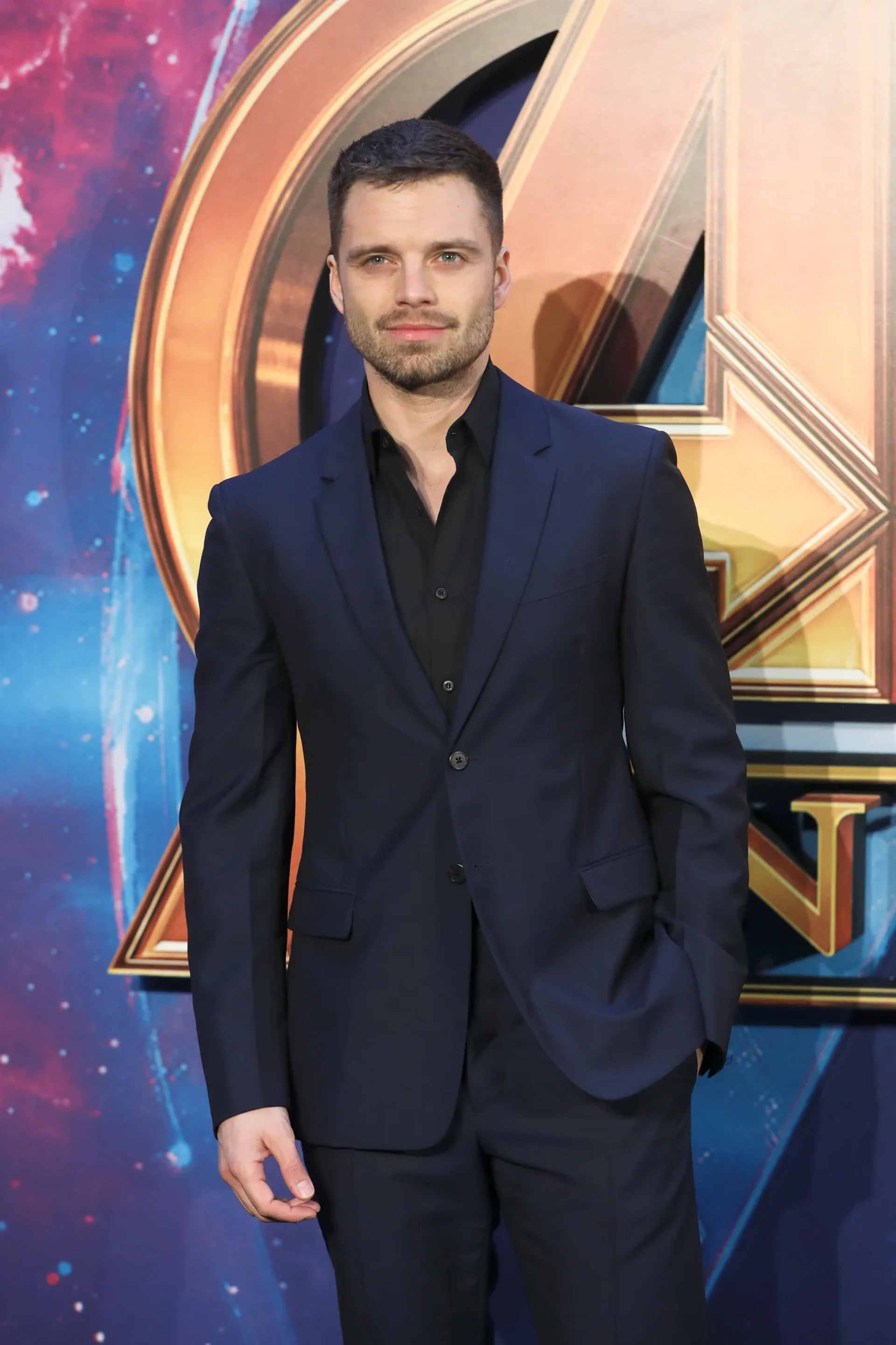 Sebastian Stan at an event for Avengers: Infinity War (2018)