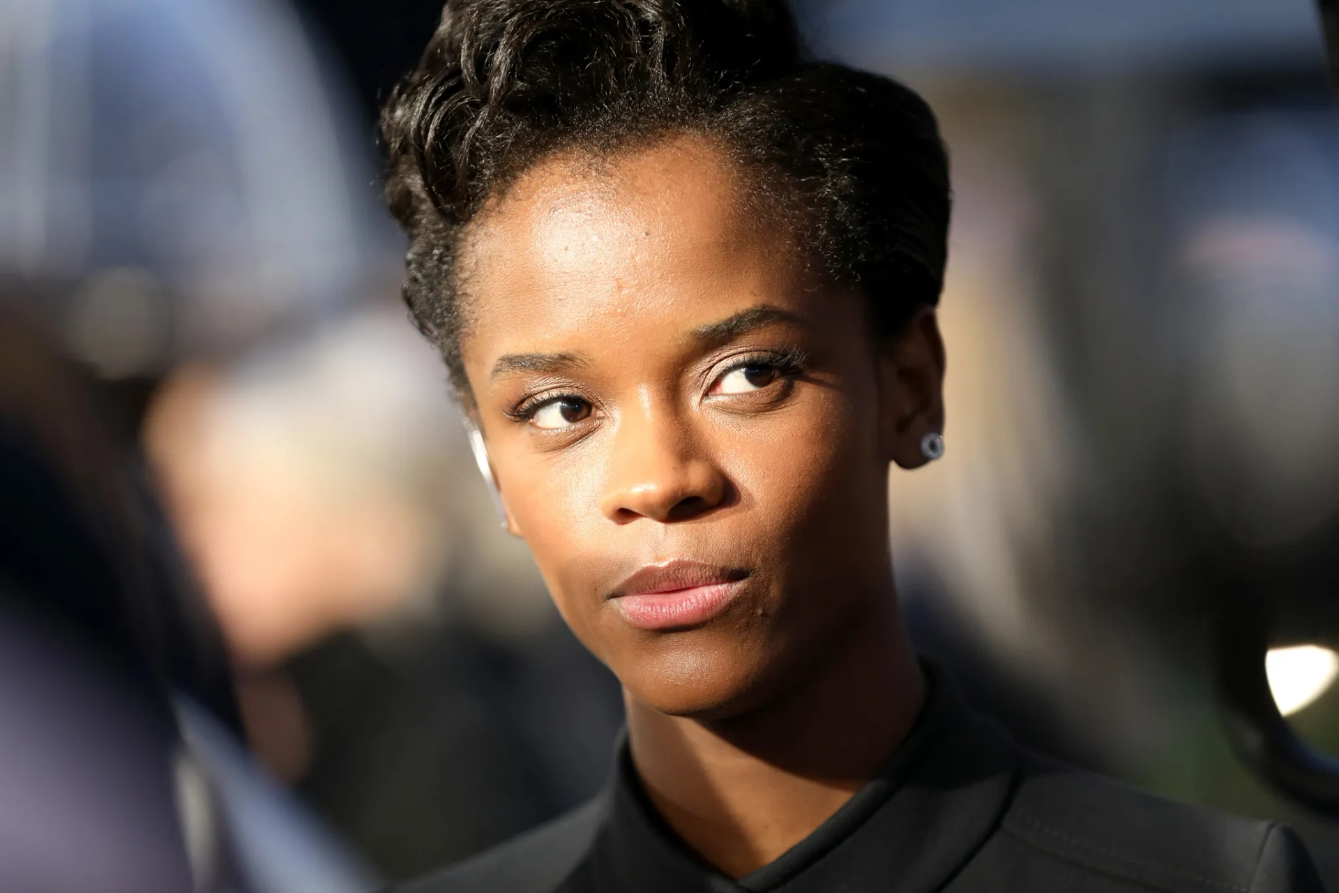 Letitia Wright at an event for Avengers: Infinity War (2018)