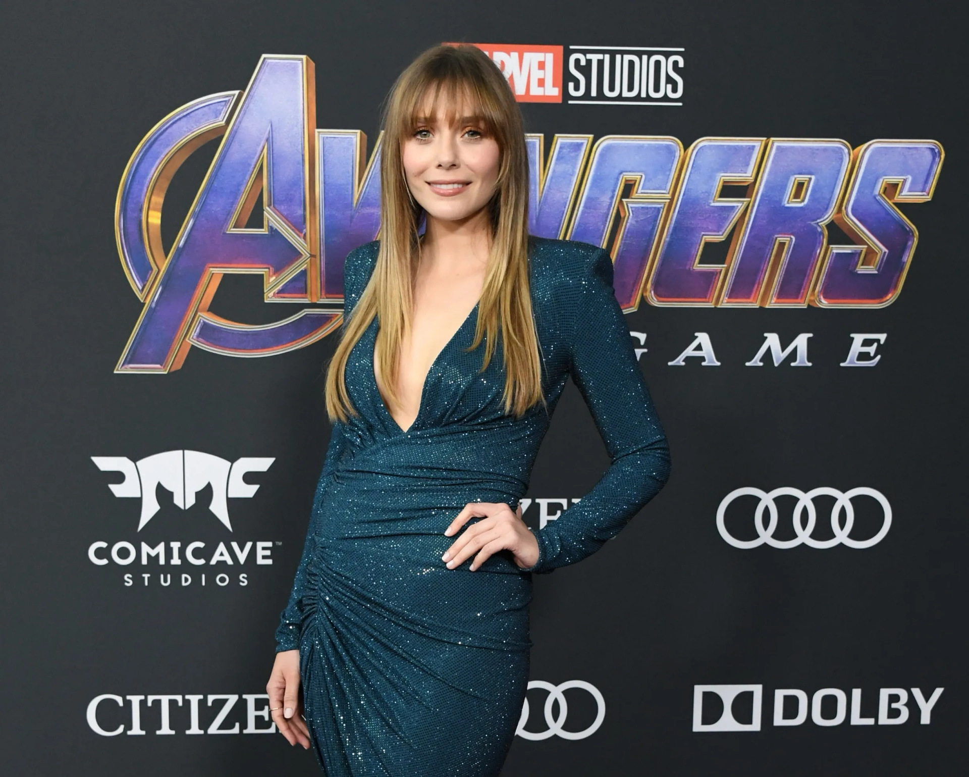 Elizabeth Olsen at an event for Avengers: Endgame (2019)