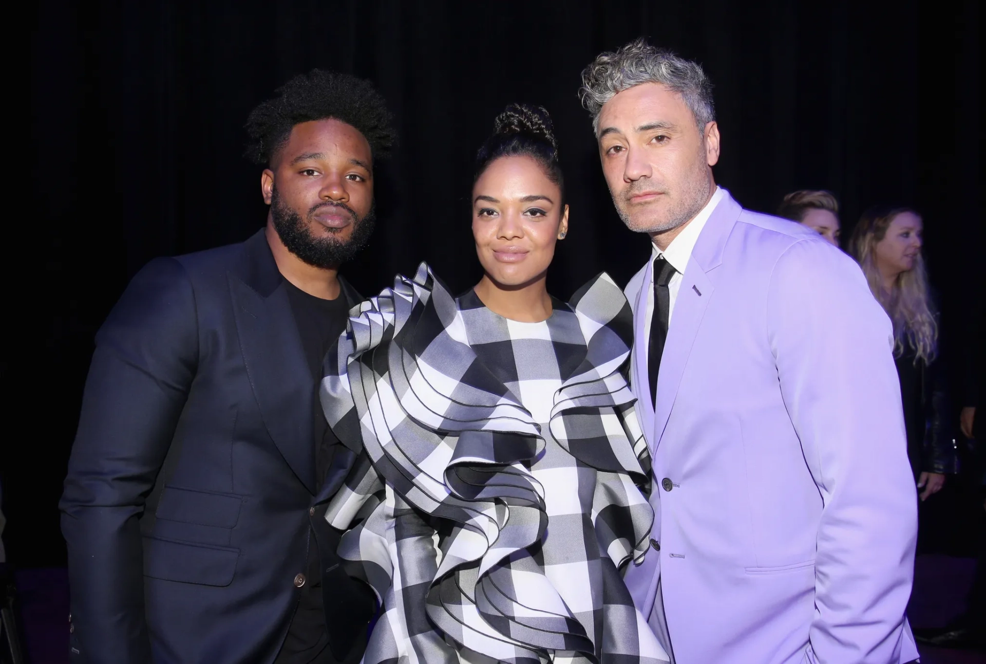 Taika Waititi, Tessa Thompson, and Ryan Coogler at an event for Avengers: Endgame (2019)