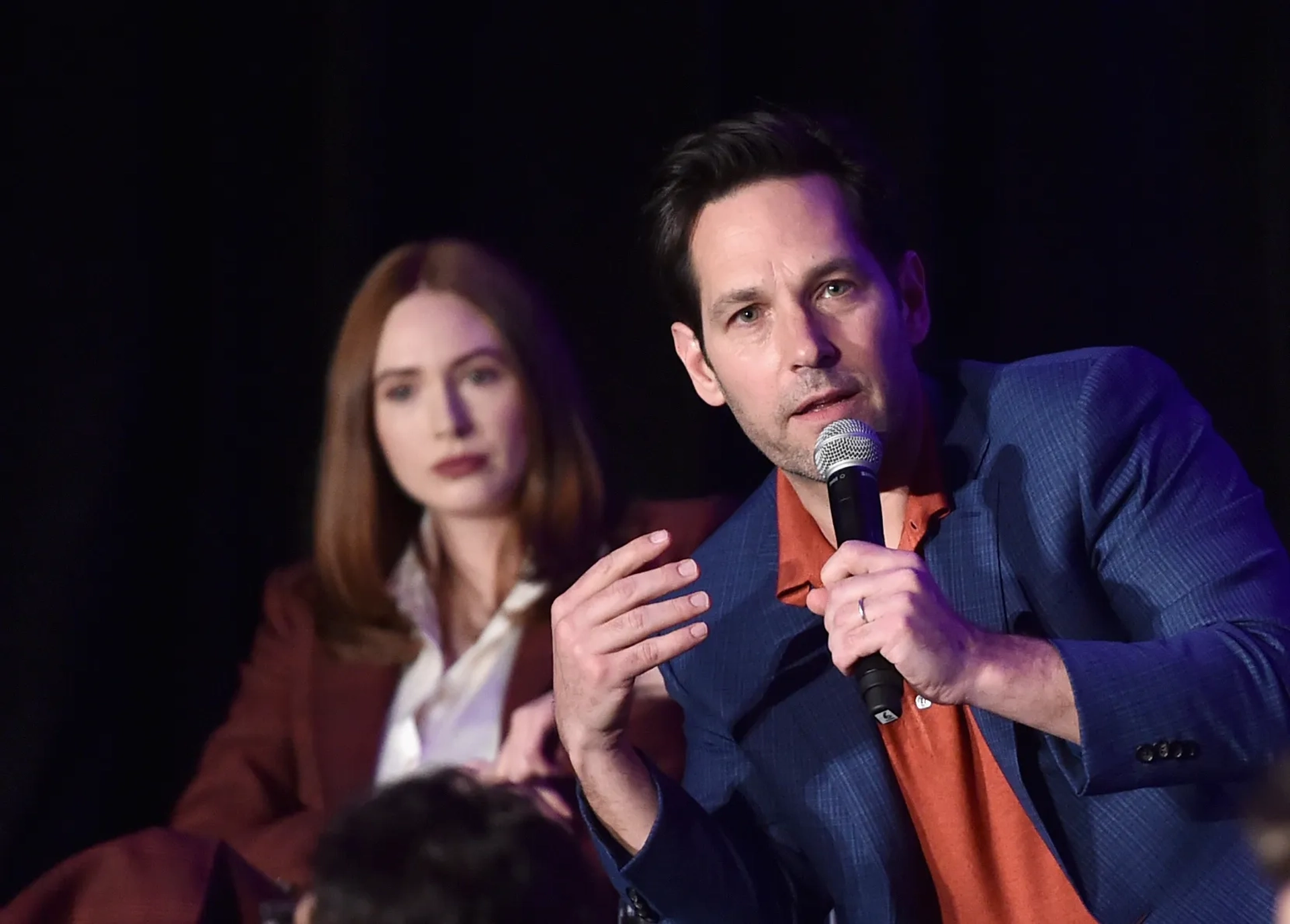 Paul Rudd and Karen Gillan at an event for Avengers: Endgame (2019)