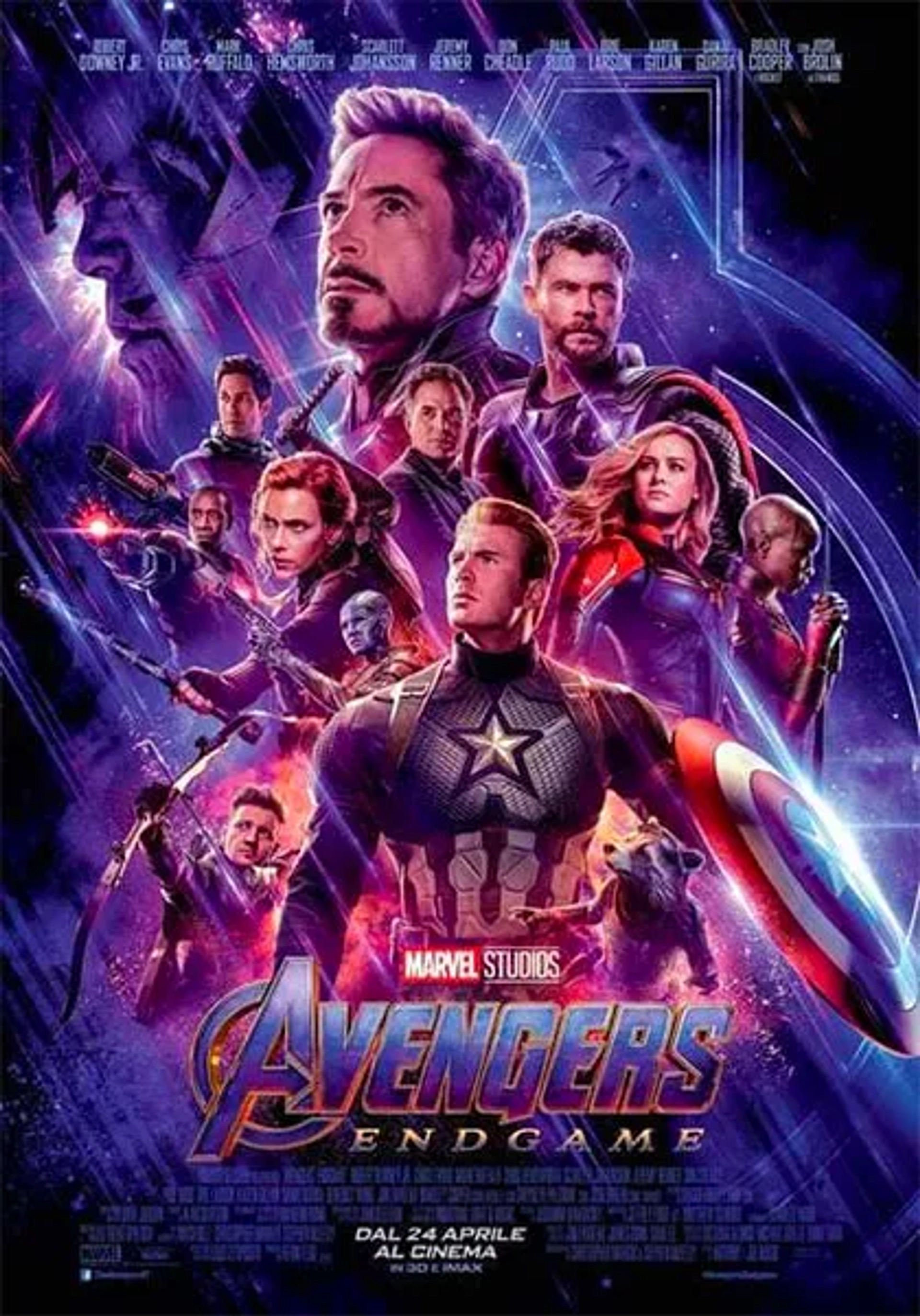 Don Cheadle, Robert Downey Jr., Josh Brolin, Bradley Cooper, Chris Evans, Scarlett Johansson, Brie Larson, Jeremy Renner, Paul Rudd, Mark Ruffalo, Chris Hemsworth, Danai Gurira, and Karen Gillan in Avengers: Endgame (2019)