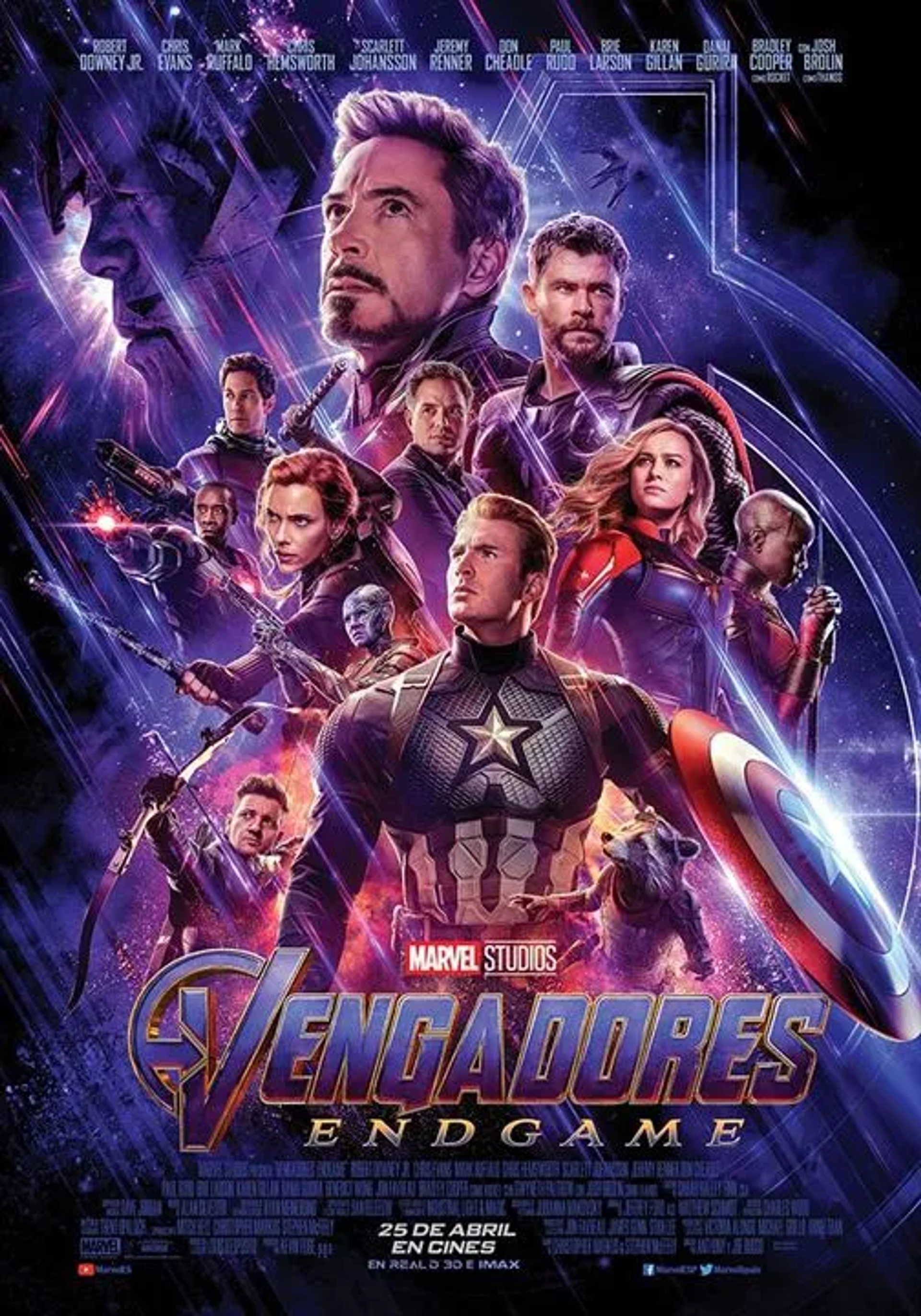 Don Cheadle, Robert Downey Jr., Josh Brolin, Bradley Cooper, Chris Evans, Scarlett Johansson, Brie Larson, Jeremy Renner, Paul Rudd, Mark Ruffalo, Chris Hemsworth, Danai Gurira, and Karen Gillan in Avengers: Endgame (2019)