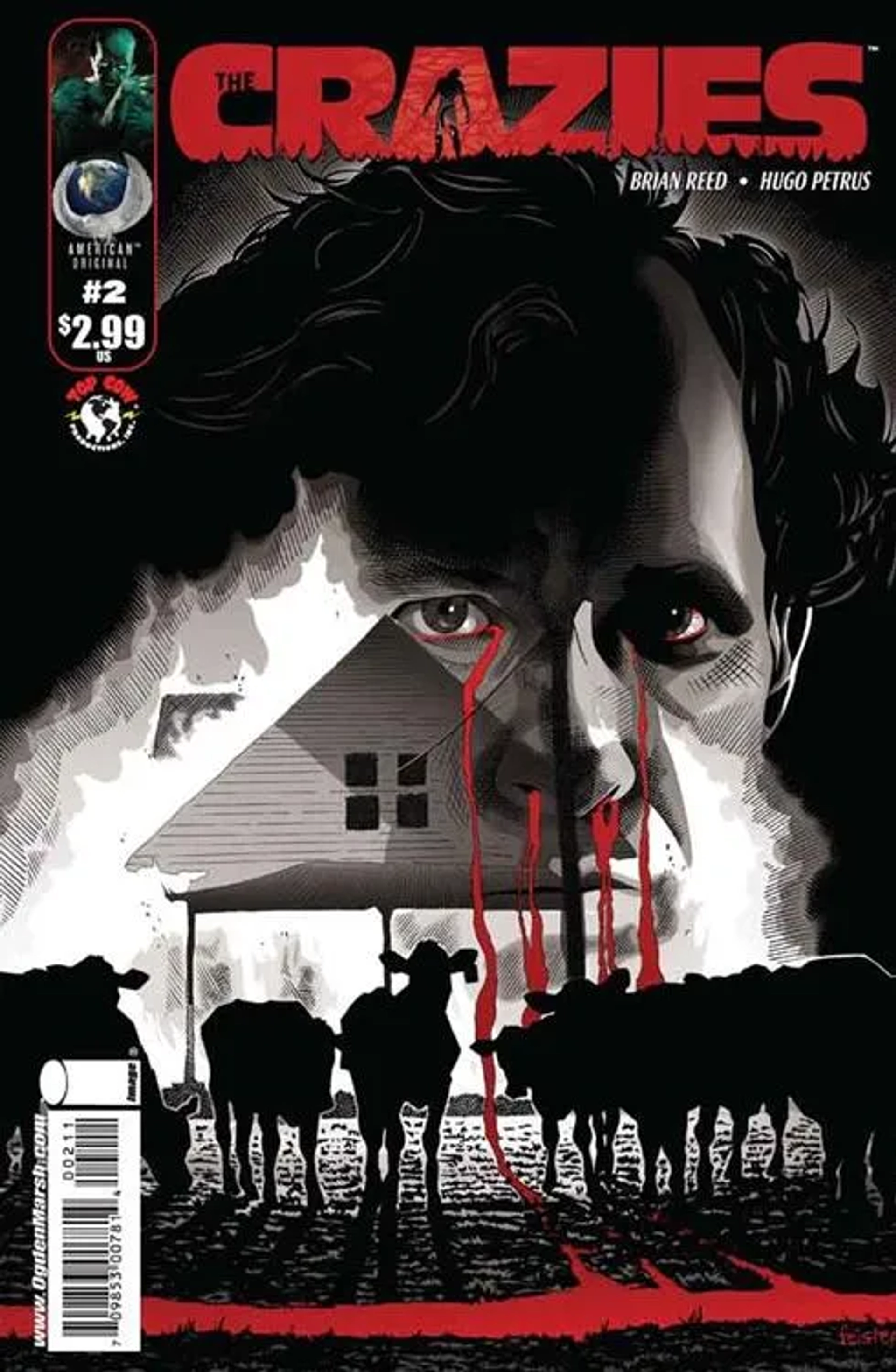 Comic Book Cover of Brett Rickaby as Bill Farnum in The Crazies. Overture Films in Association with Top Cow Comics.