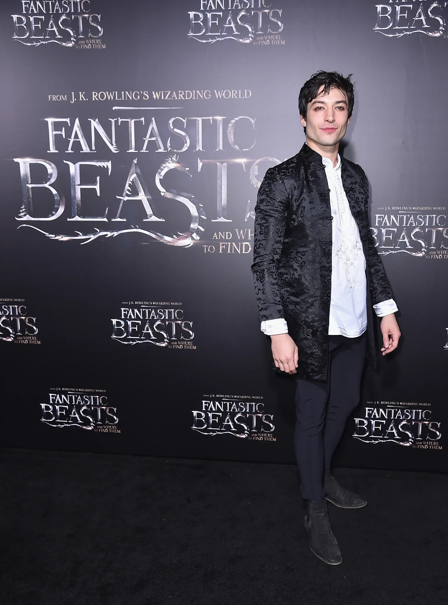 Ezra Miller at an event for Fantastic Beasts and Where to Find Them (2016)