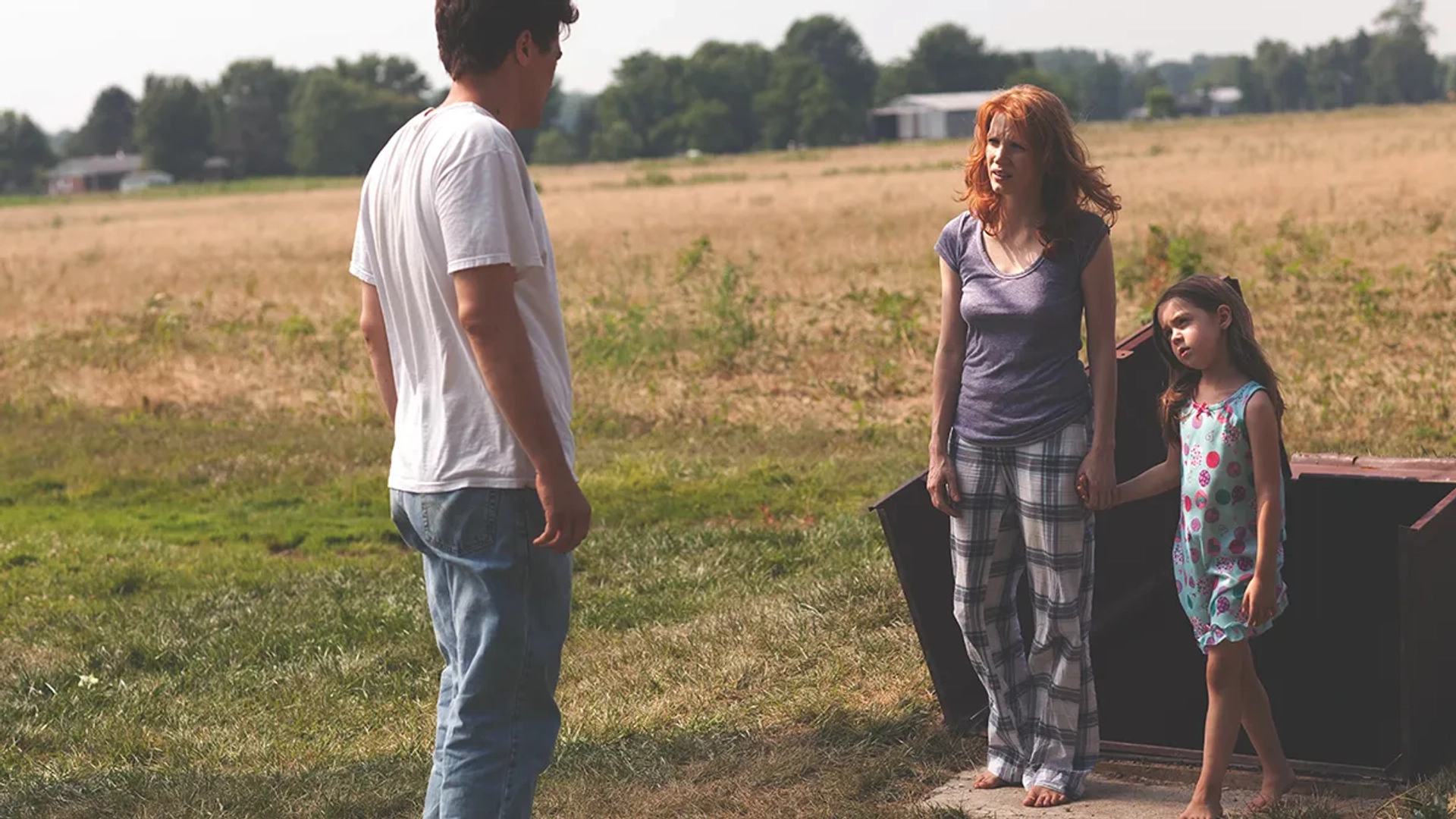 Michael Shannon, Jessica Chastain, and Tova Stewart in Take Shelter (2011)