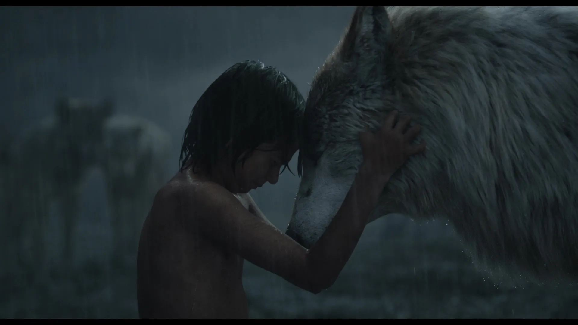 Lupita Nyong'o and Neel Sethi in The Jungle Book (2016)