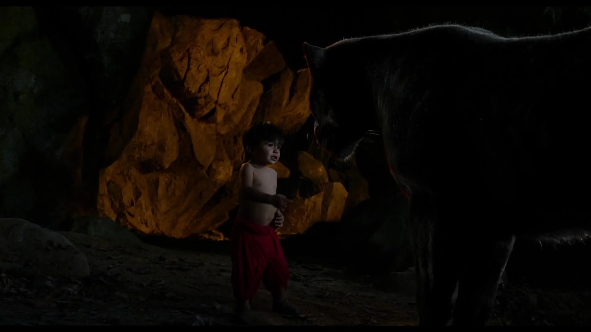 Ben Kingsley and Kendrick Reyes in The Jungle Book (2016)