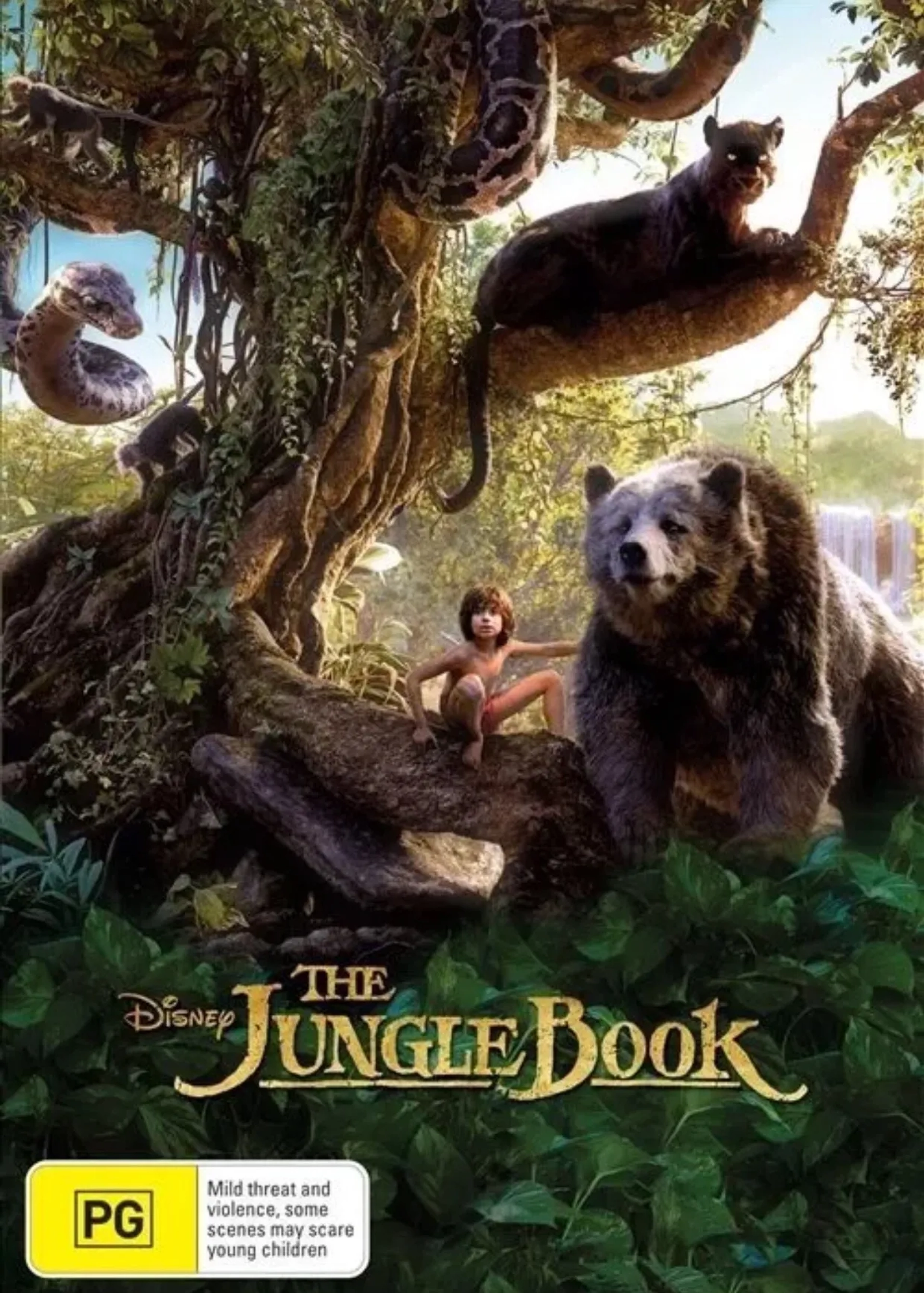 Bill Murray, Ben Kingsley, Scarlett Johansson, and Neel Sethi in The Jungle Book (2016)