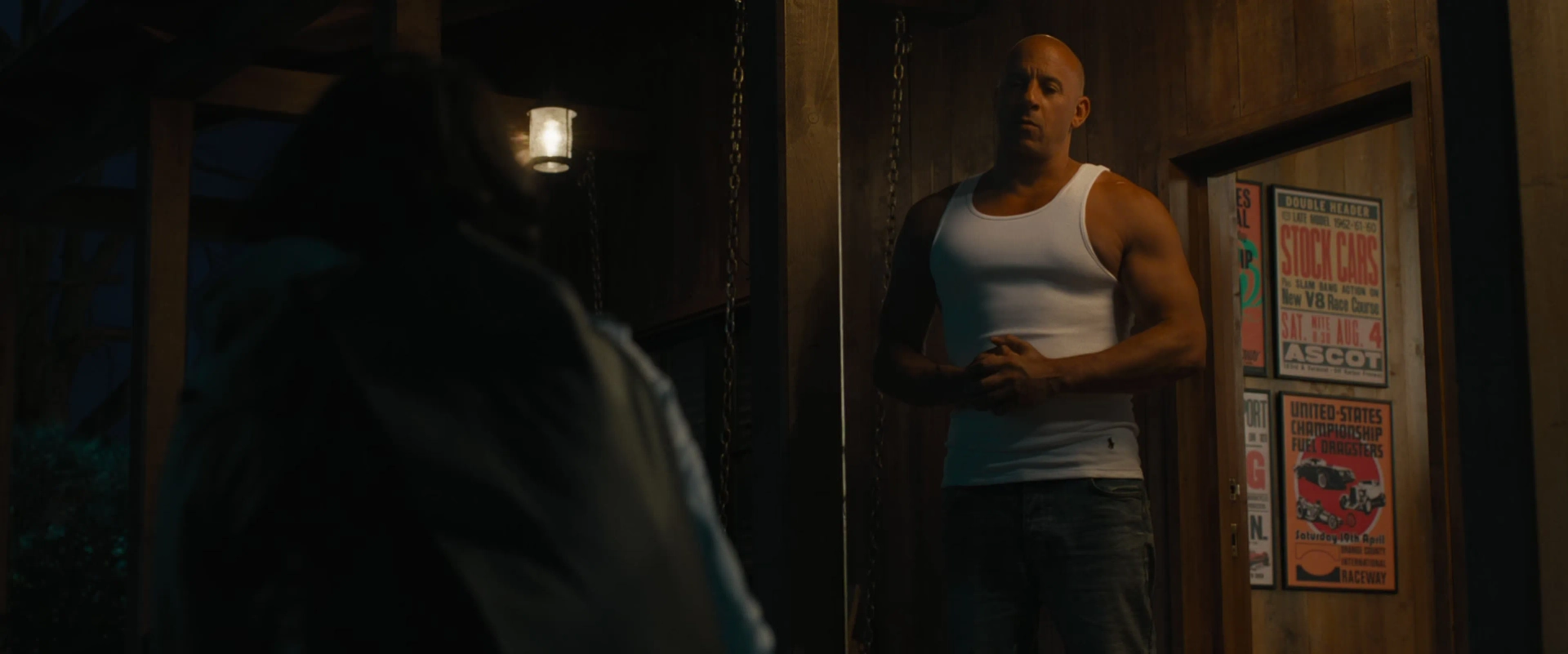 Vin Diesel and Michelle Rodriguez in F9: The Fast Saga (2021)