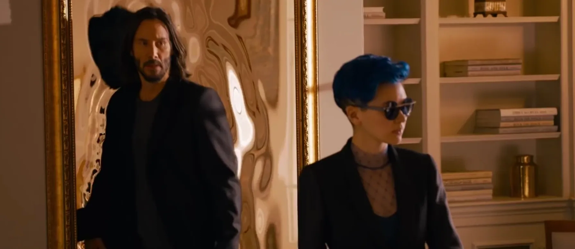 Keanu Reeves and Jessica Henwick in The Matrix Resurrections (2021)