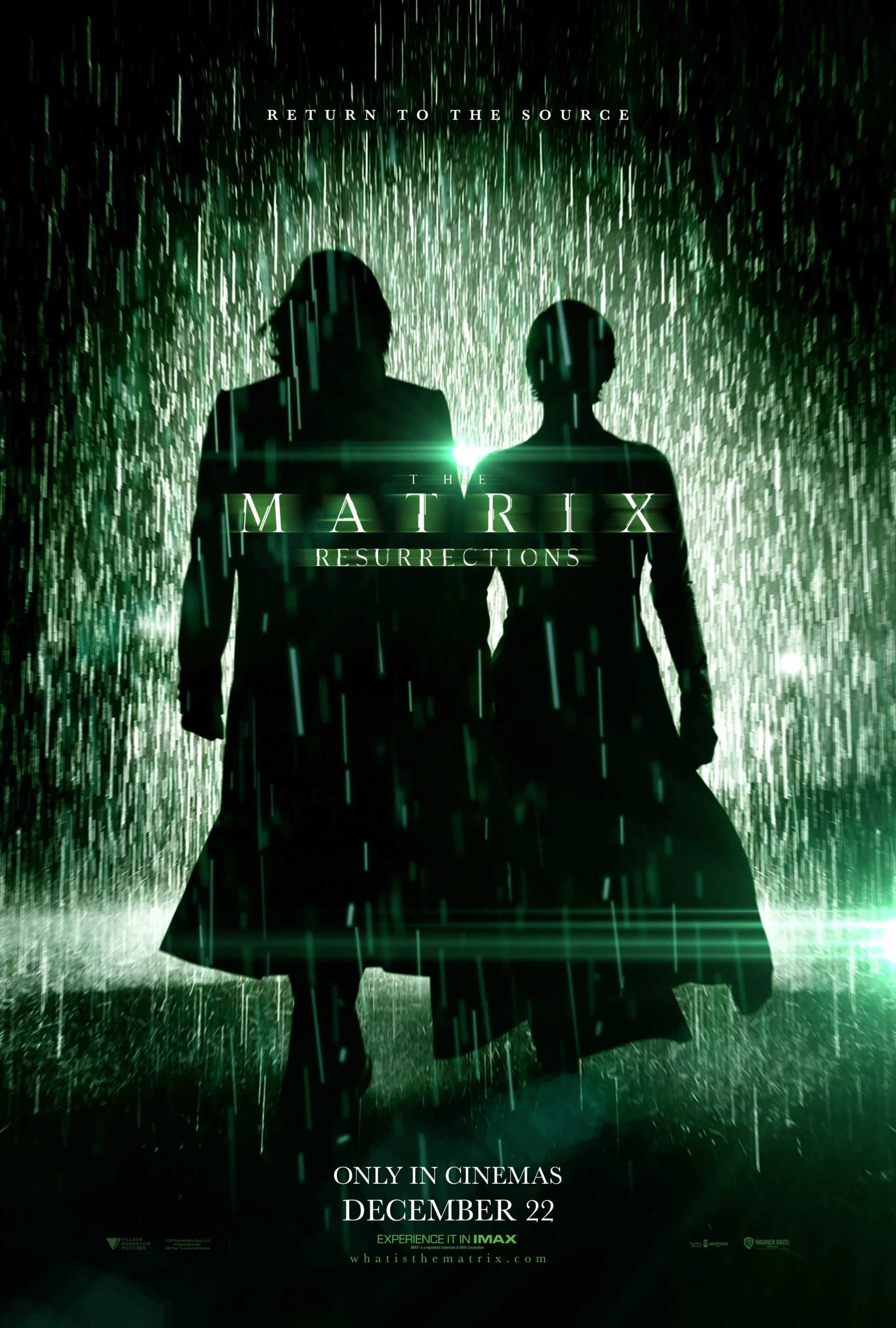 Keanu Reeves and Carrie-Anne Moss in The Matrix Resurrections (2021)