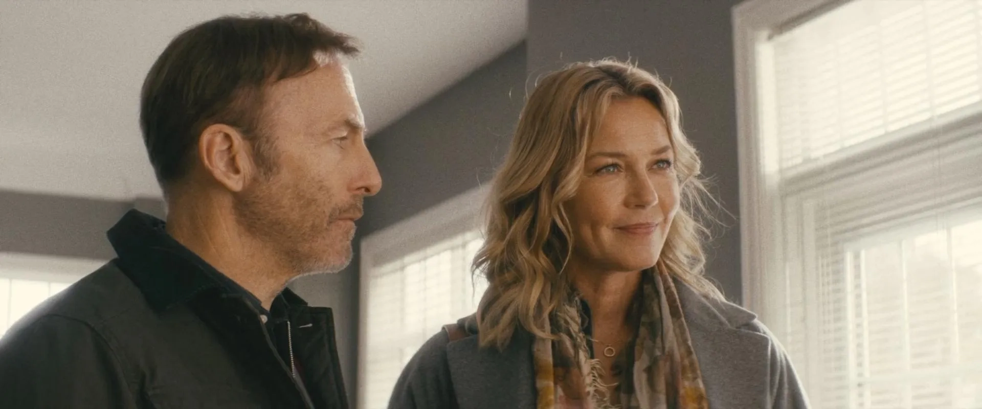 Connie Nielsen and Bob Odenkirk in Nobody (2021)