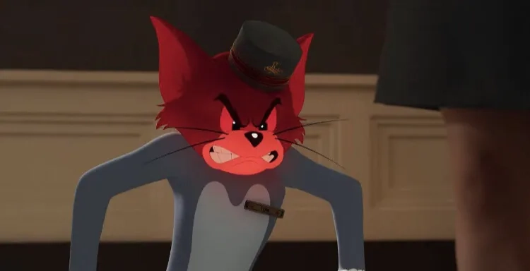 Tom and Chloë Grace Moretz in Tom & Jerry (2021)