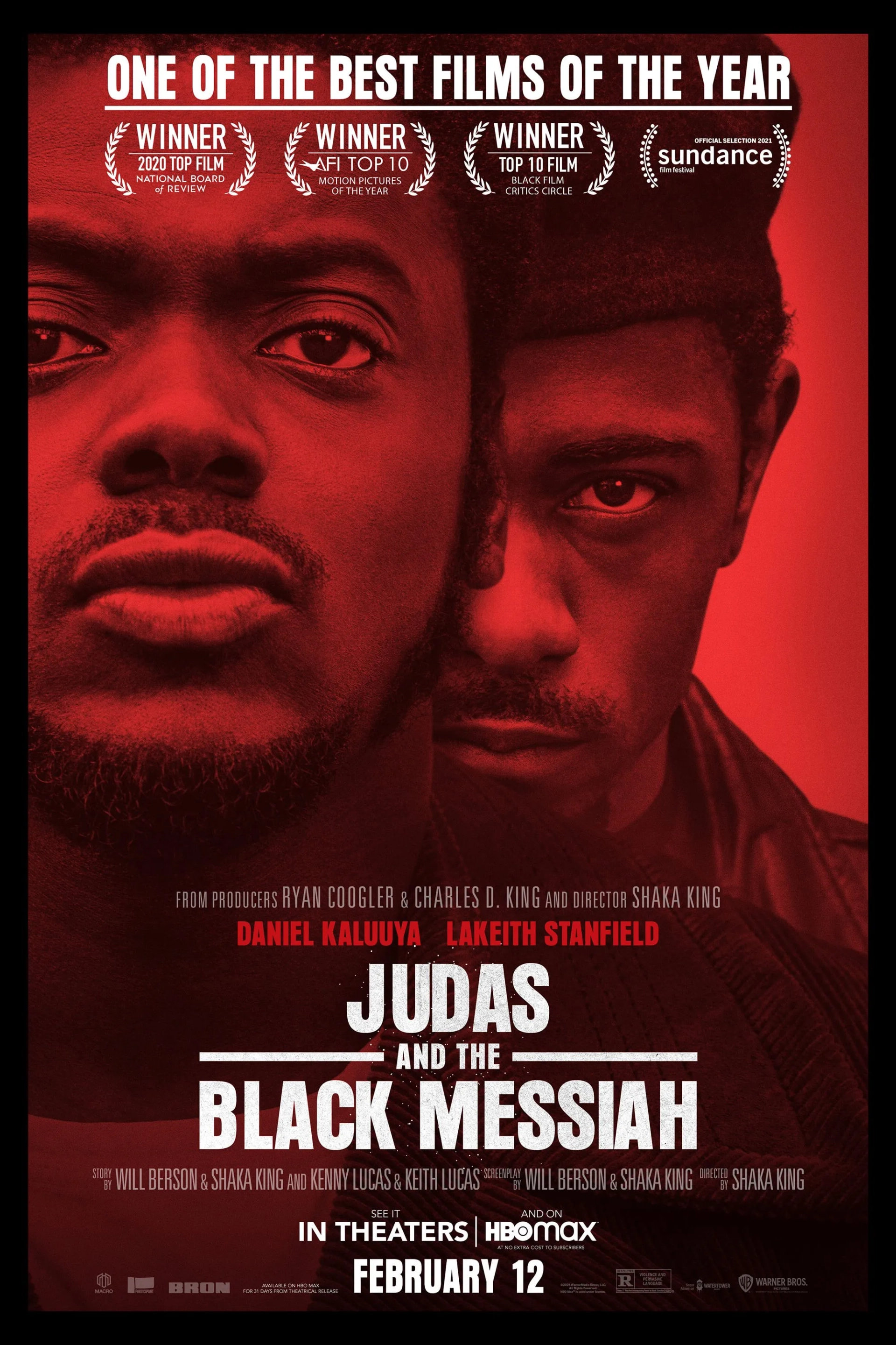 Daniel Kaluuya and LaKeith Stanfield in Judas and the Black Messiah (2021)