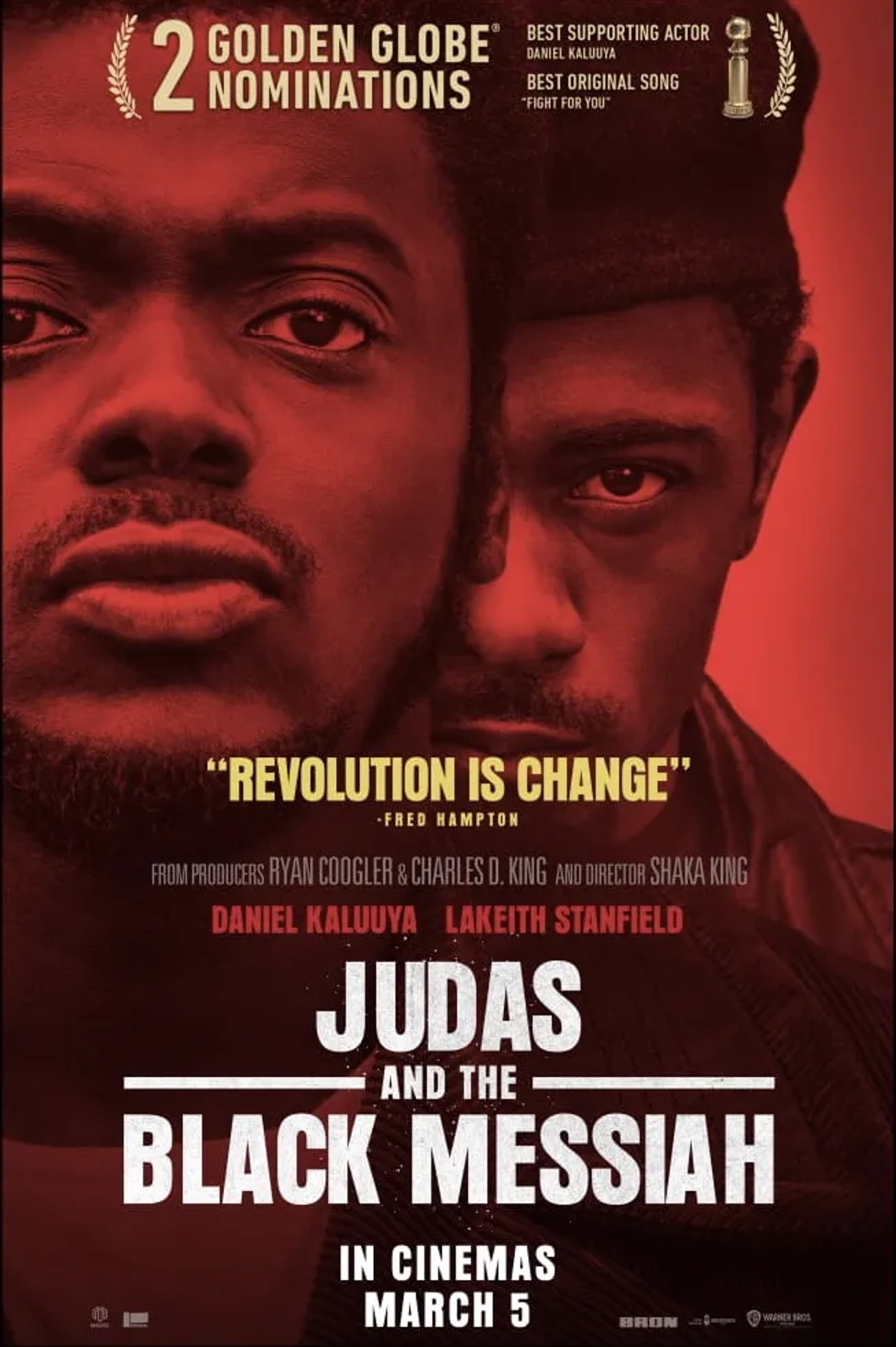 Daniel Kaluuya and LaKeith Stanfield in Judas and the Black Messiah (2021)