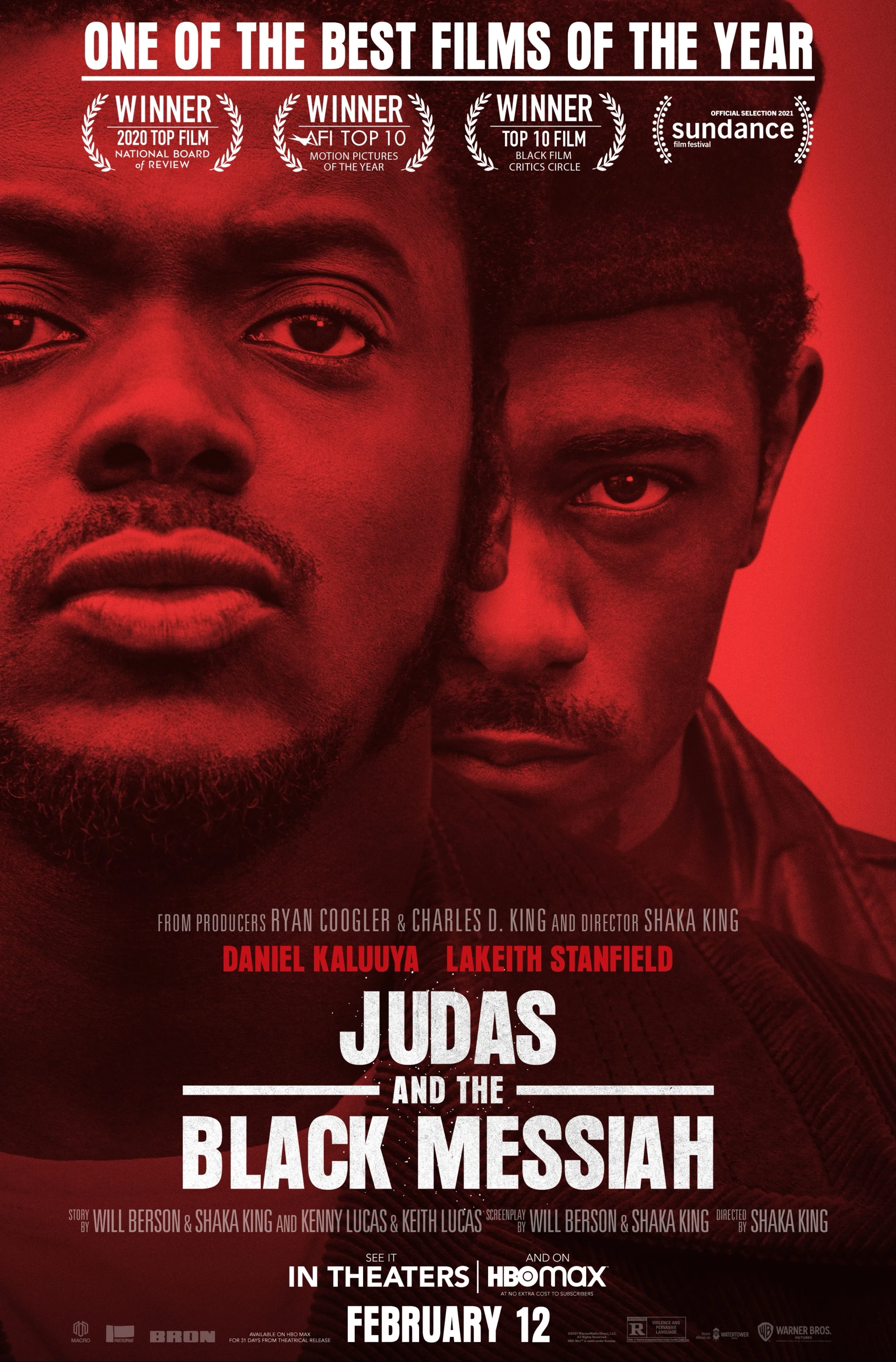 Daniel Kaluuya and LaKeith Stanfield in Judas and the Black Messiah (2021)