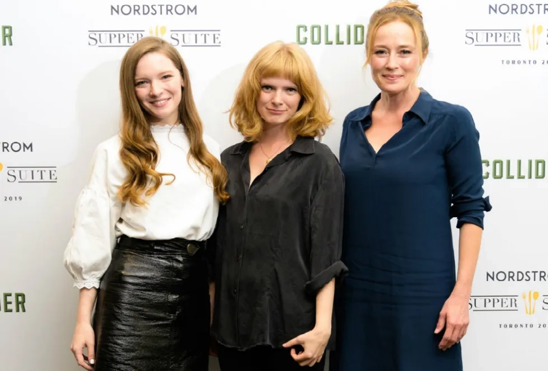 Jennifer Ehle, Rose Glass, and Morfydd Clark at an event for Saint Maud (2019)