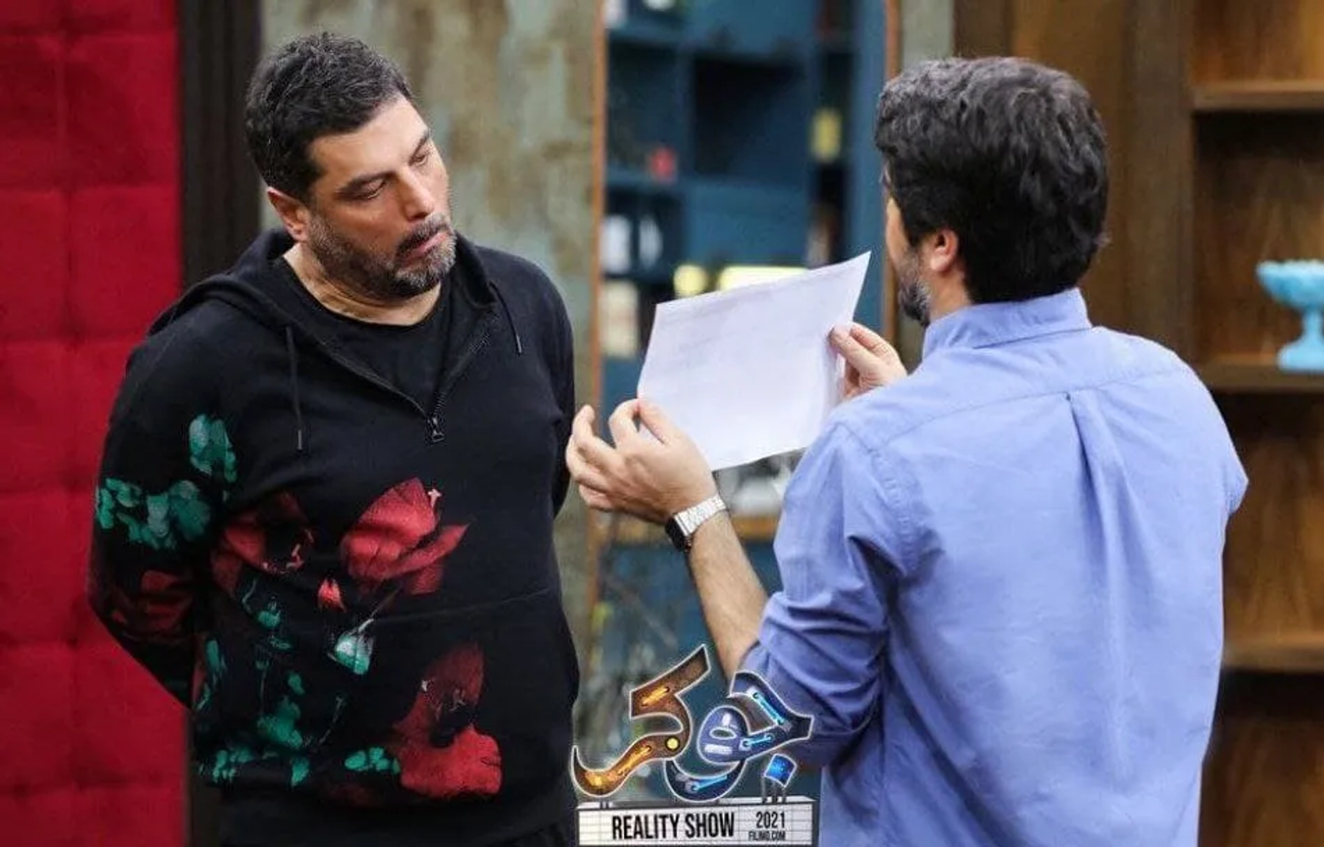 Soheil Mostajabian and Sam Derakhshani in Joker (2021)