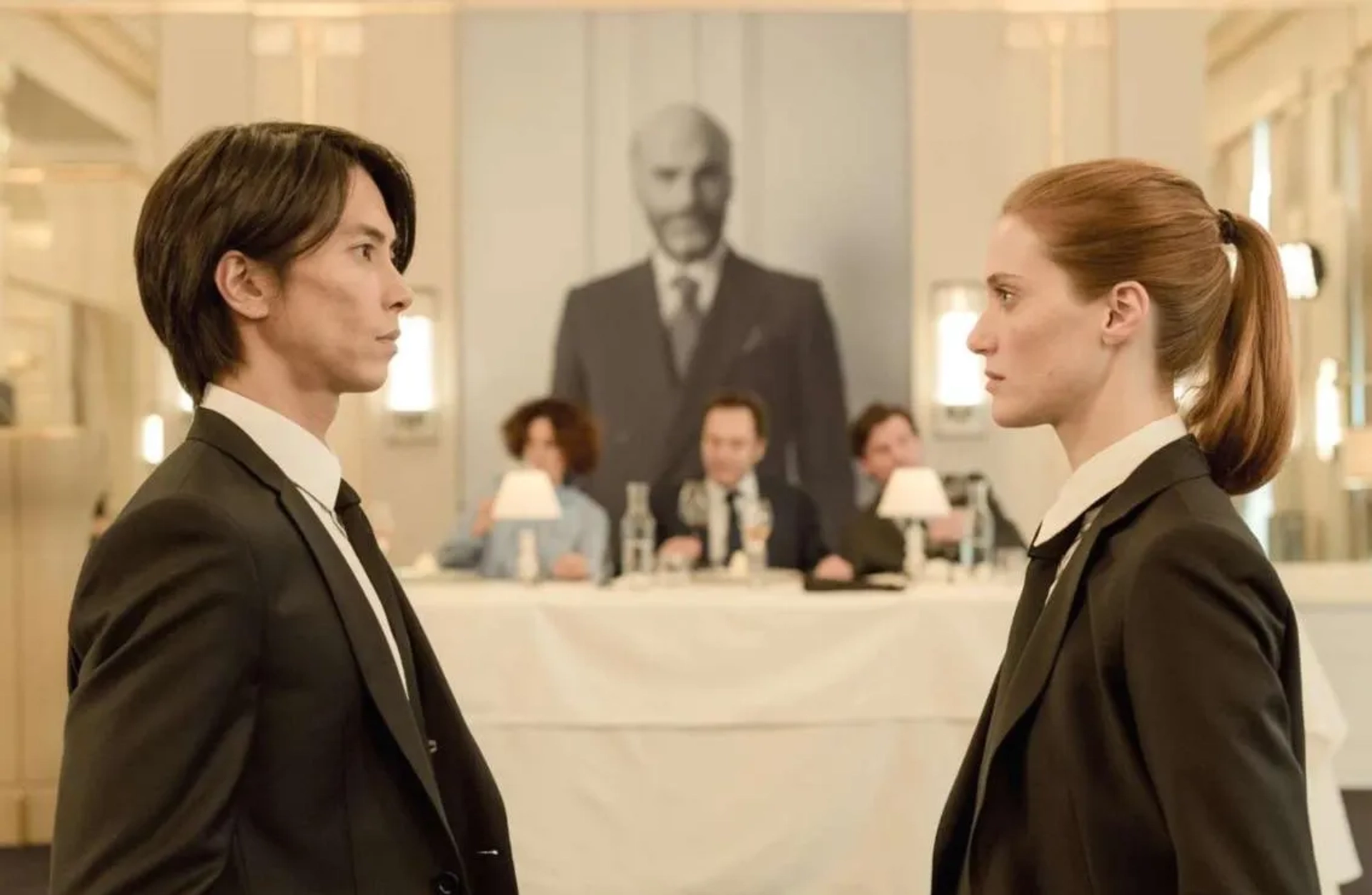 Tomohisa Yamashita and Fleur Geffrier in Drops of God (2023)