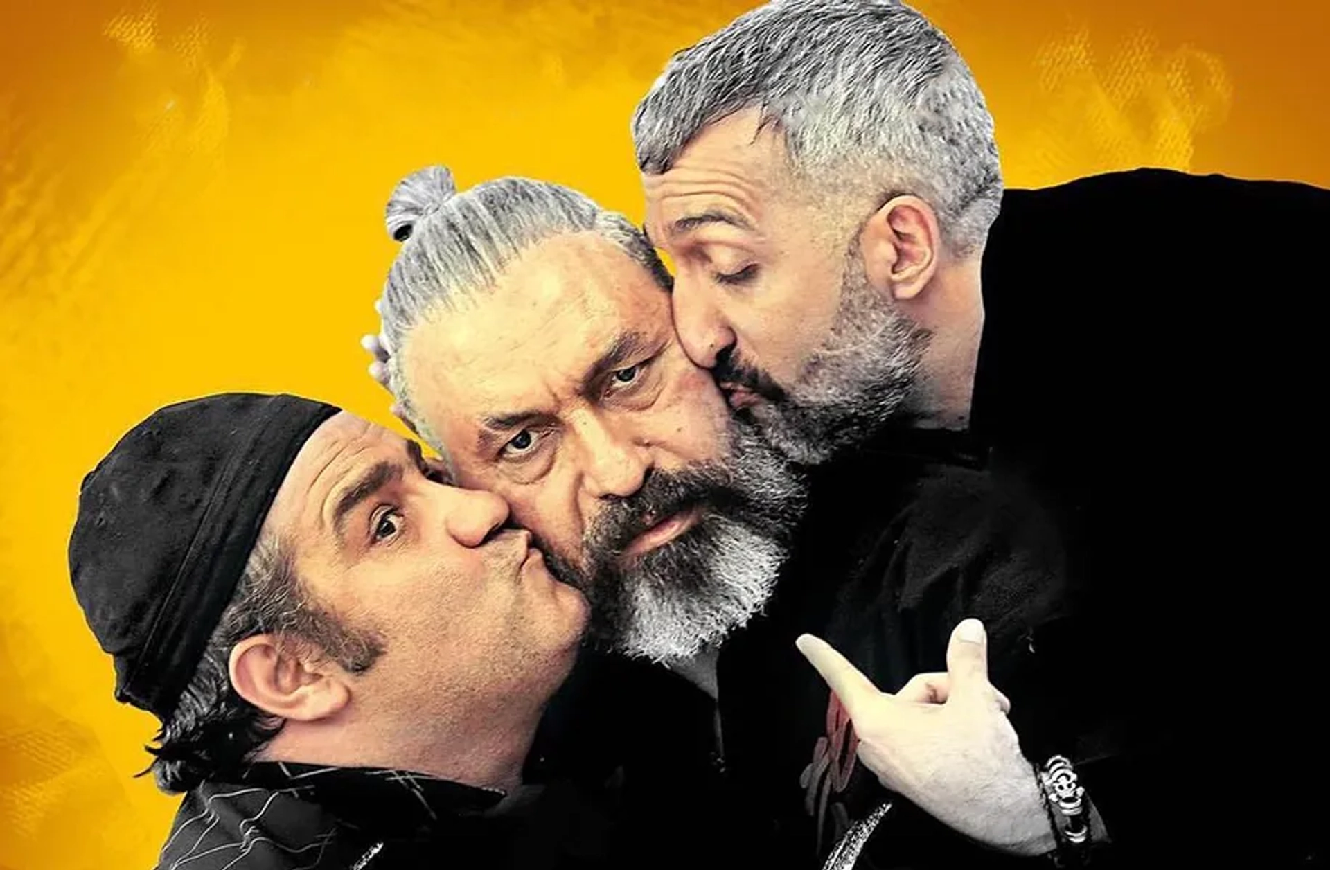 Hamid Farrokhnezhad, Amir Mahdi Jule, and Mir Taher Mazloomi in The Samurai in Berlin (2019)