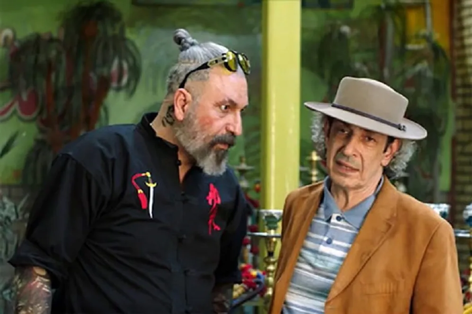 Hamid Farrokhnezhad and Nader Mashayekhi in The Samurai in Berlin (2019)