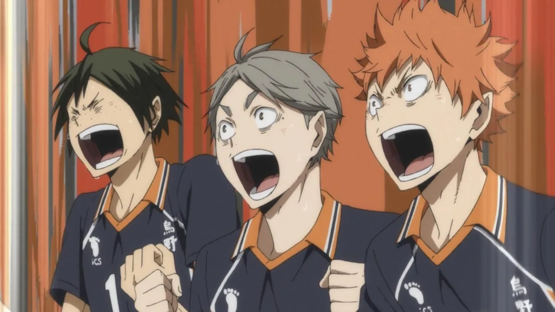 Miyu Irino and Ayumu Murase in Haikyu!! (2014)