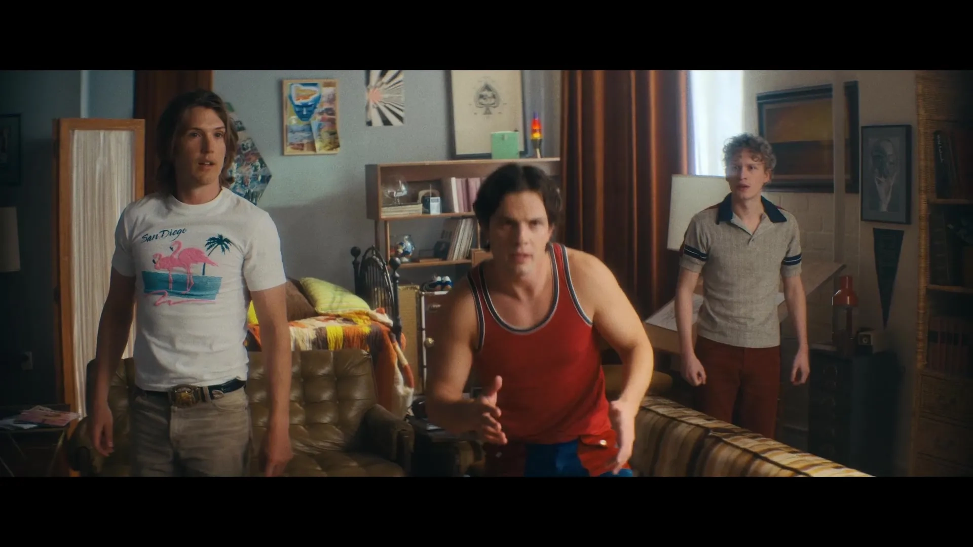 Spencer Treat Clark, Jack Lancaster, and Tommy O'Brien in Weird: The Al Yankovic Story (2022)