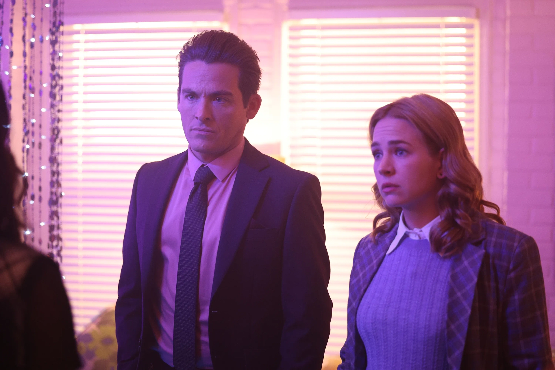 Kevin Zegers and Britt Robertson in The Rookie: Feds (2022)