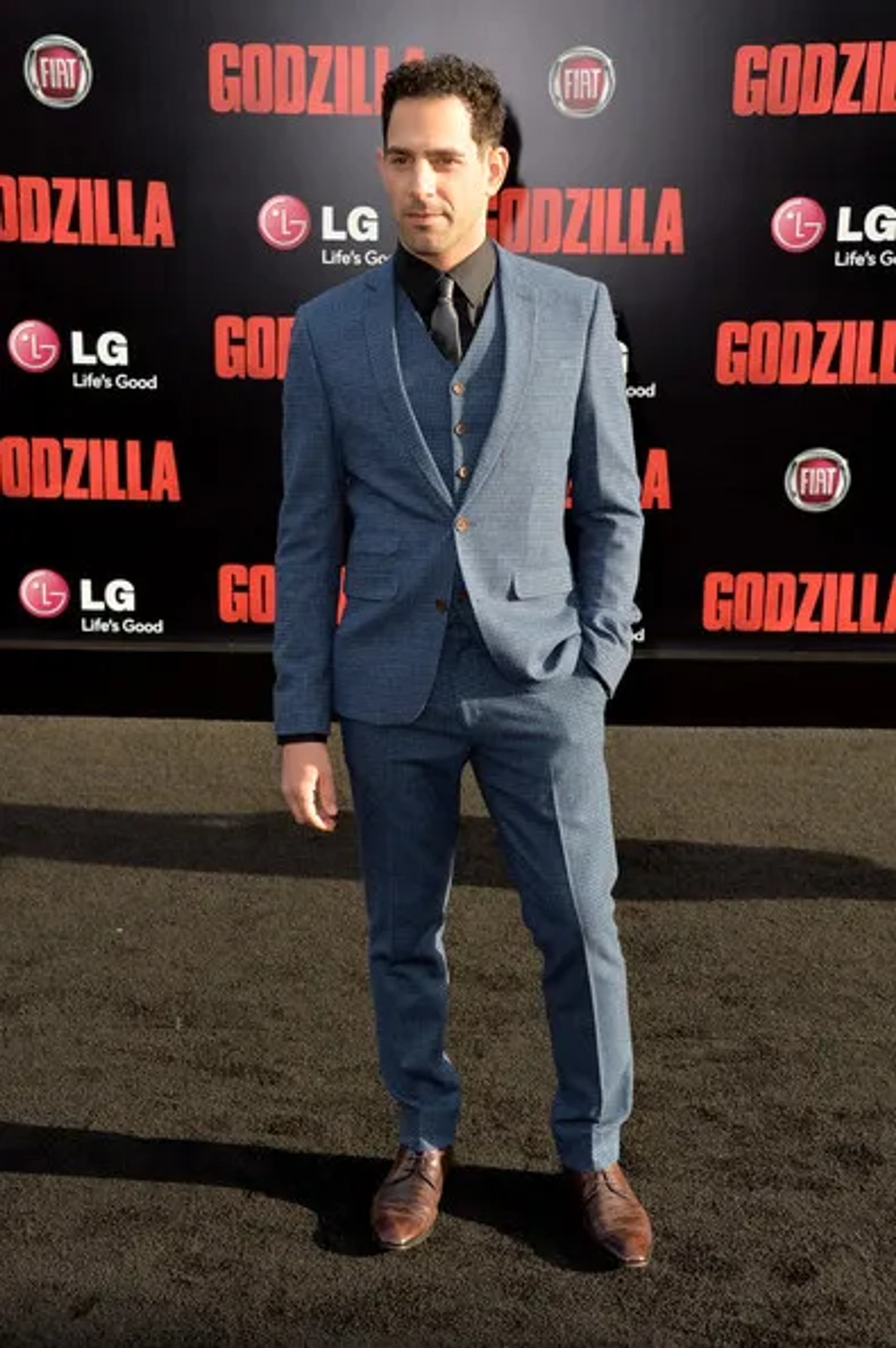 Actor Patrick Sabongui attends the premiere of Warner Bros. Pictures and Legendary Pictures' "Godzilla" at Dolby Theatre on May 8, 2014 in Hollywood, California.