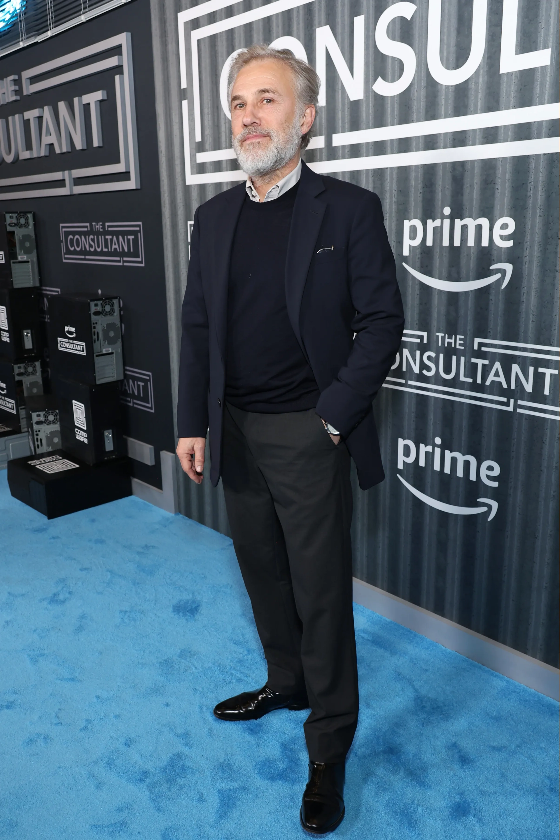 Christoph Waltz at an event for The Consultant (2023)