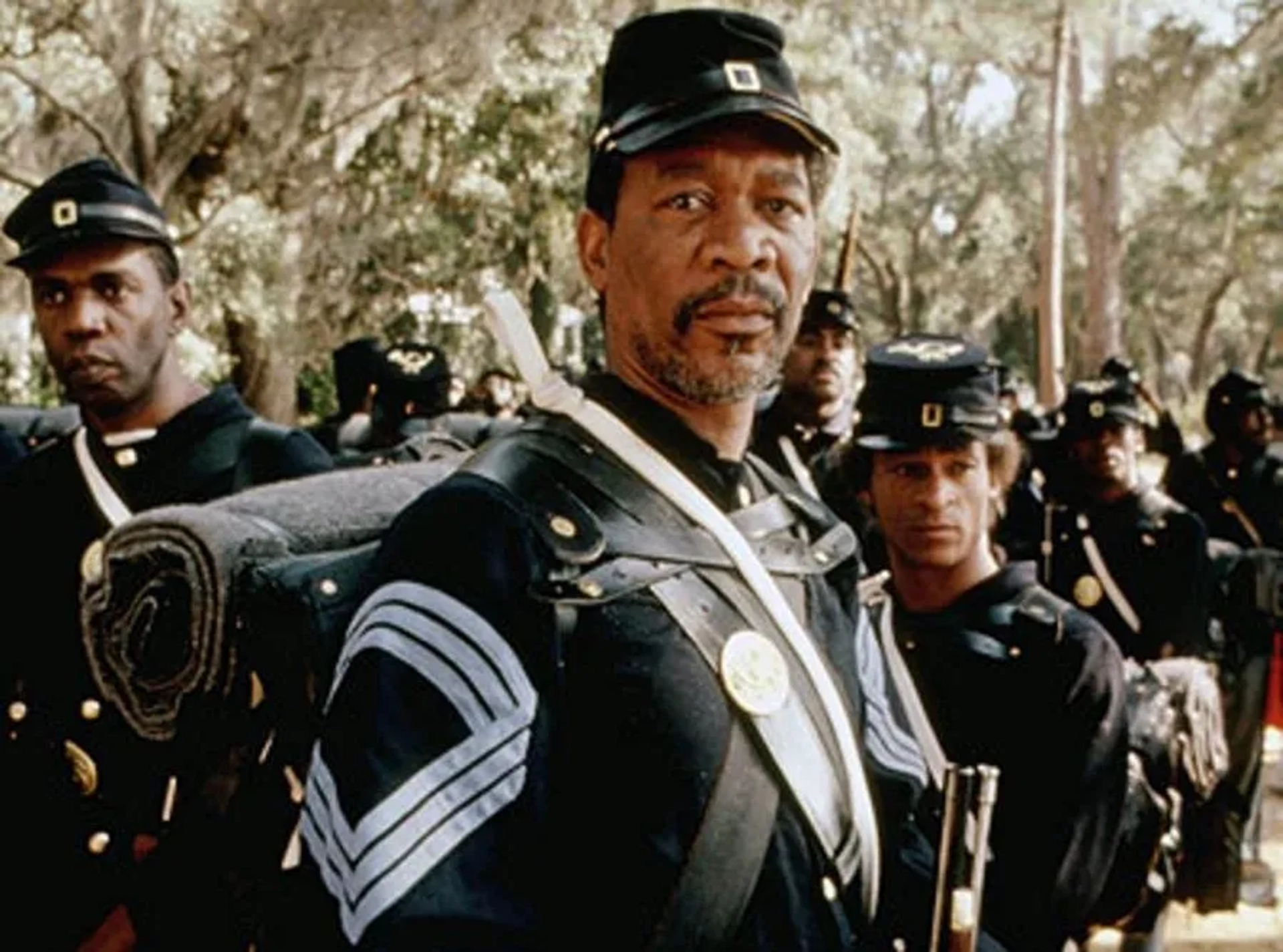 Morgan Freeman and Abdul Salaam El Razzac in Glory (1989)