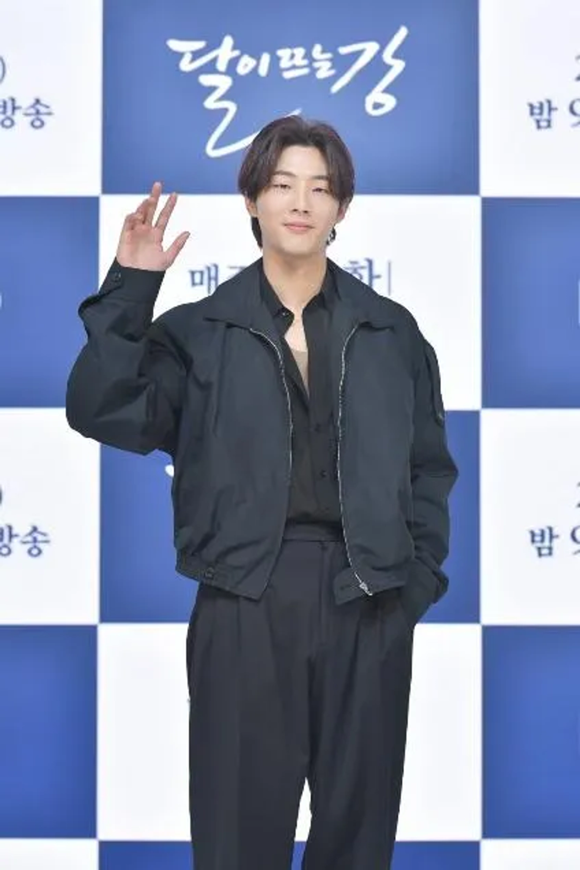 Ji Soo at an event for River Where the Moon Rises (2021)