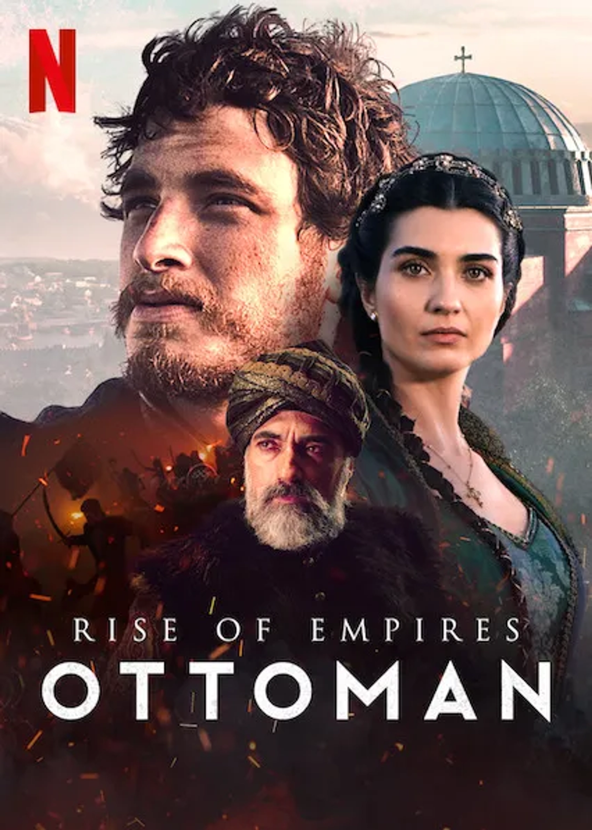 Tuba Büyüküstün, Selim Bayraktar, and Cem Yigit Uzümoglu in Rise of Empires: Ottoman (2020)