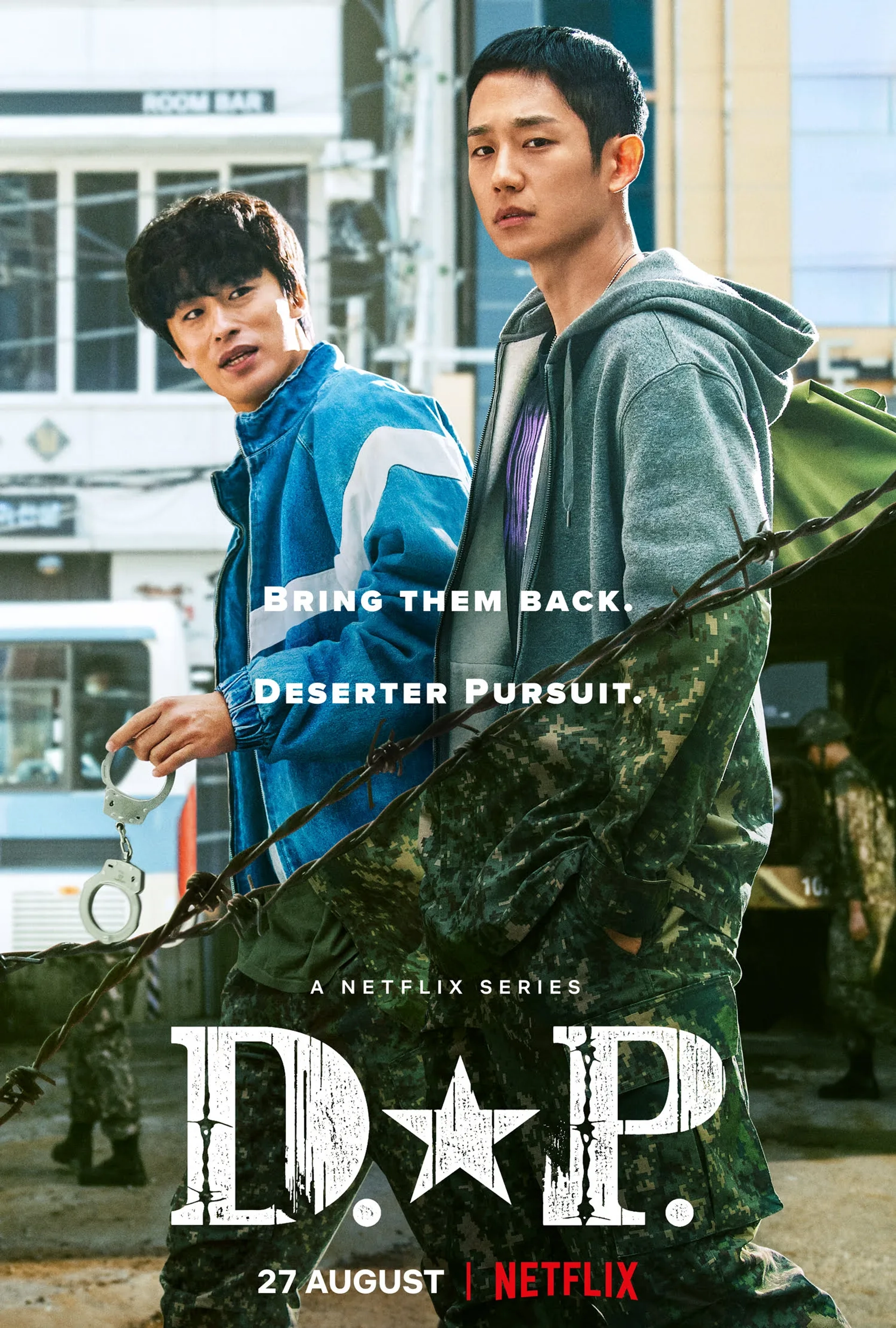 Koo Kyo-hwan and Jung Hae-in in D.P. (2021)