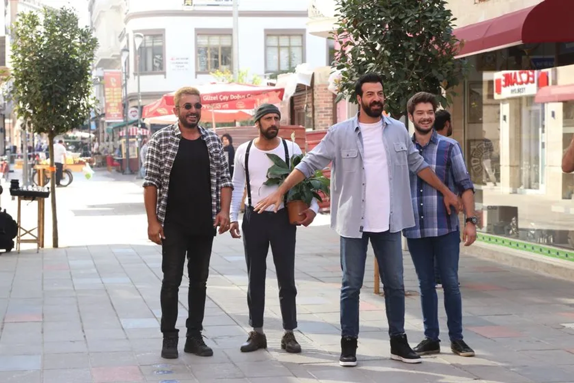 Burak Can, Toygan Avanoglu, Ismail Demirci, and Inan Yilmaz in Kuzey Yildizi (2019)