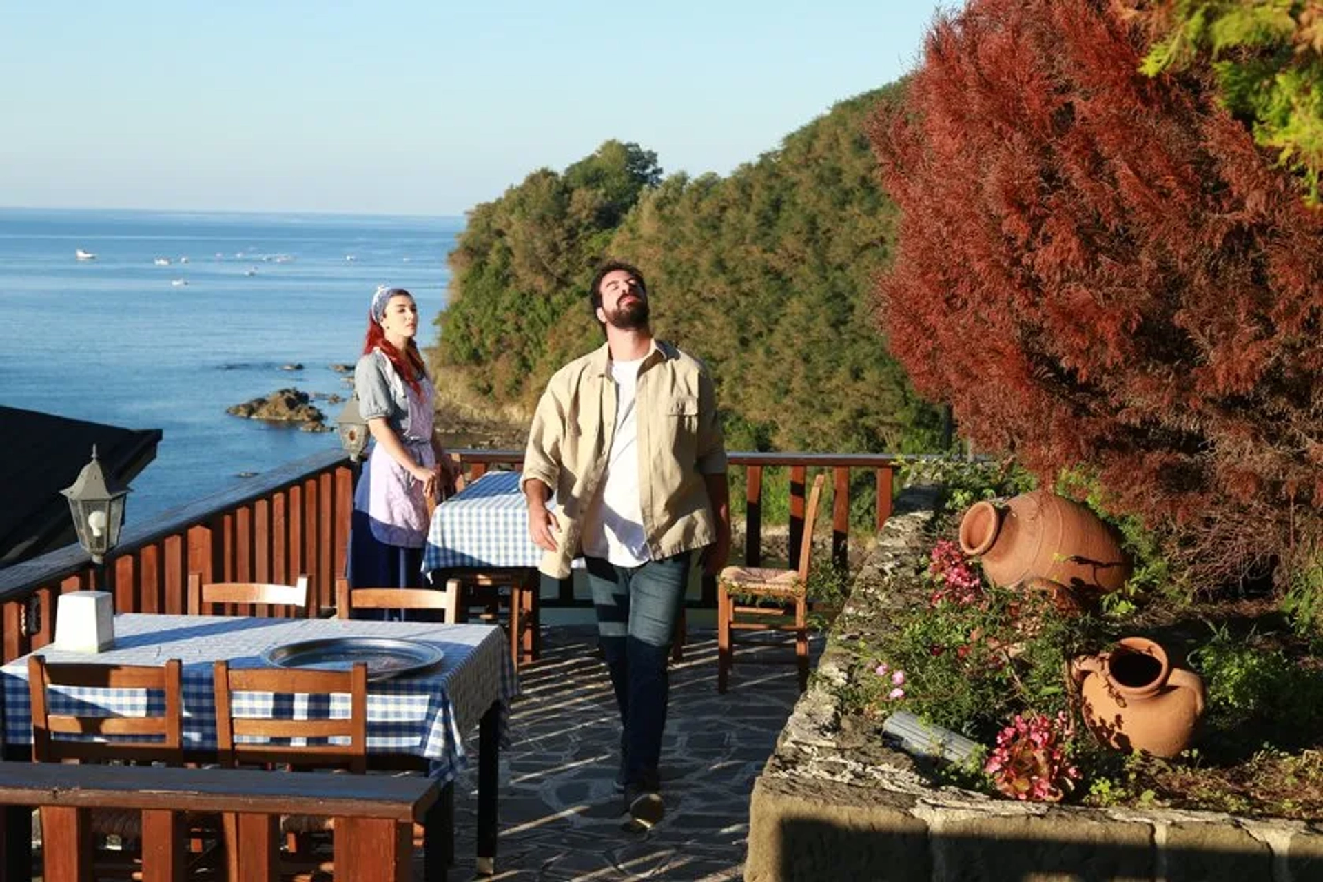 Aslihan Güner and Ismail Demirci in Kuzey Yildizi (2019)