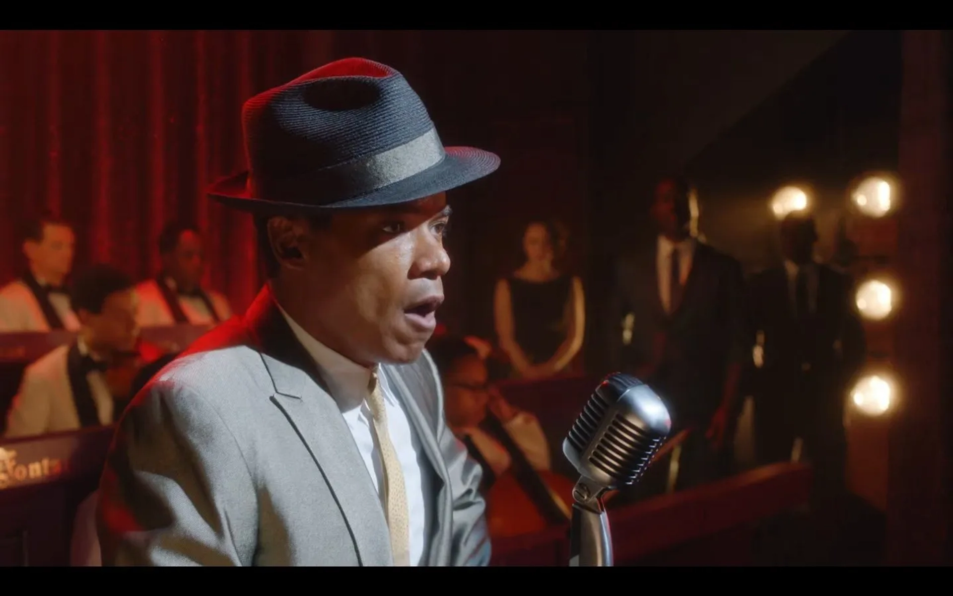 Sterling K. Brown, LeRoy McClain, and Rachel Brosnahan in The Marvelous Mrs. Maisel (2017)