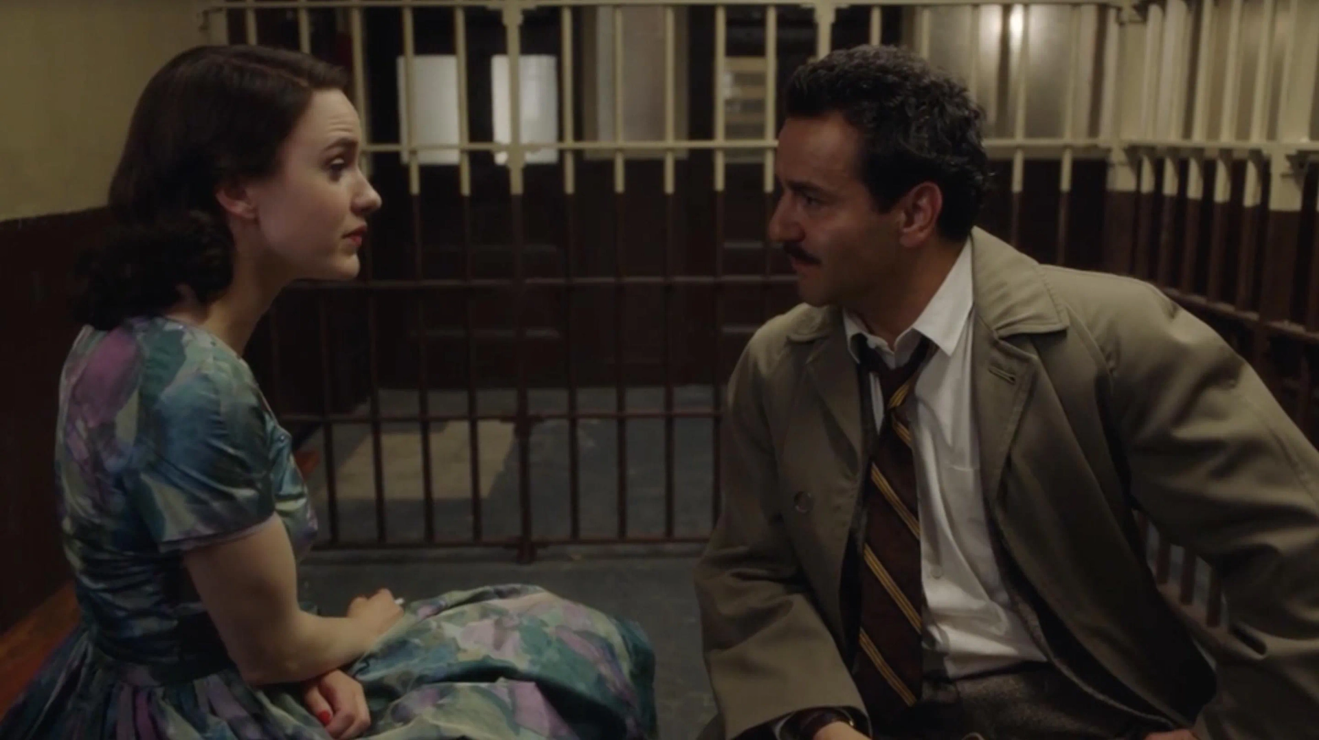 Max Casella and Rachel Brosnahan in The Marvelous Mrs. Maisel (2017)