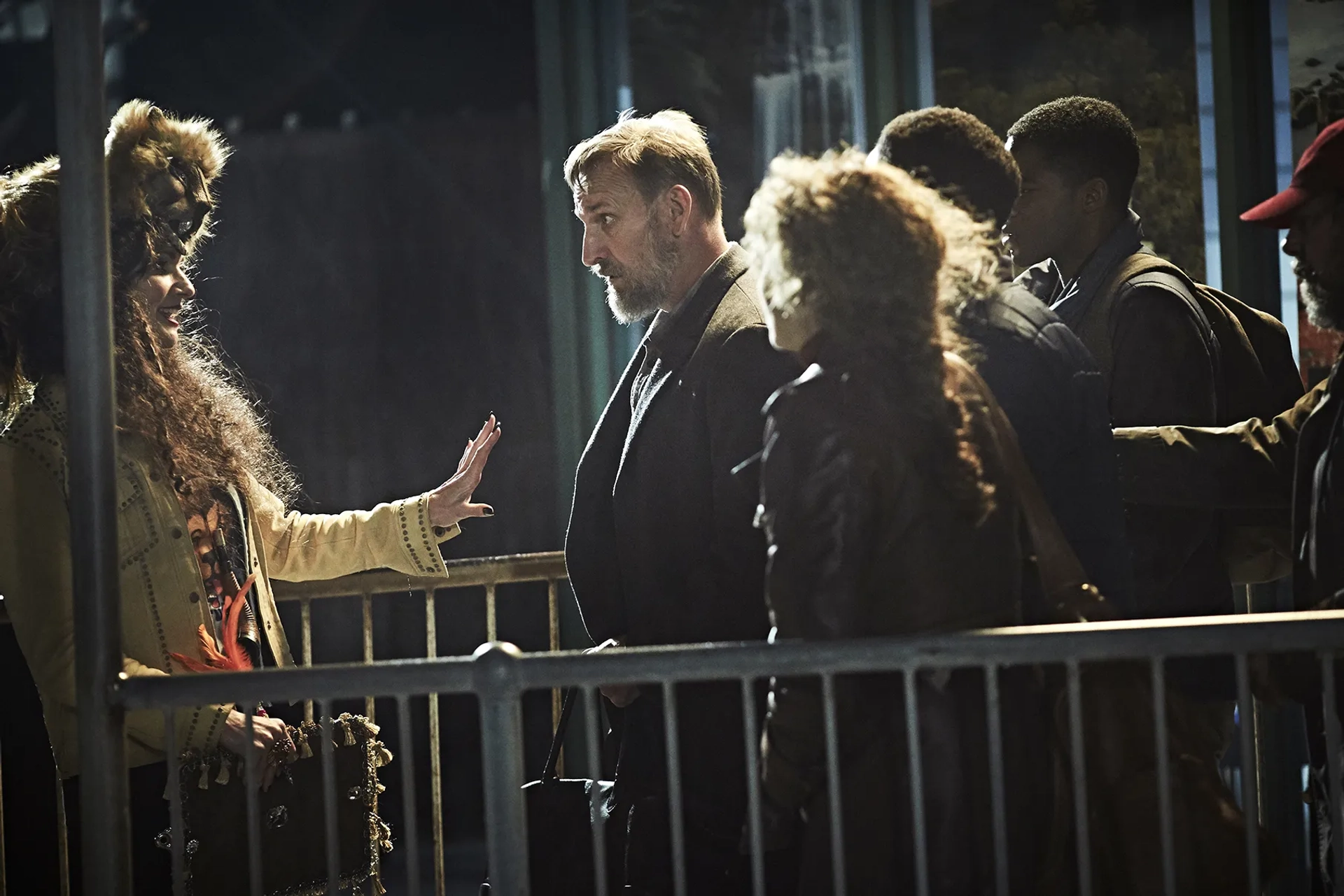 Amy Brenneman, Christopher Eccleston, Kevin Carroll, and Jovan Adepo in The Leftovers (2014)