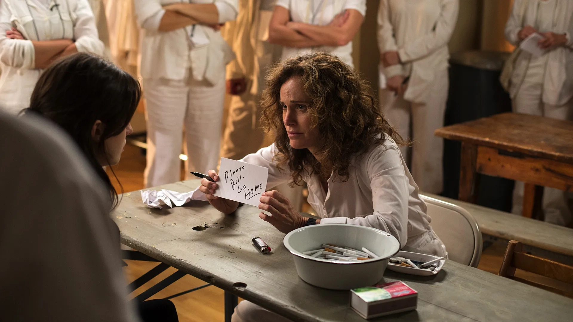 Amy Brenneman and Margaret Qualley in The Leftovers (2014)