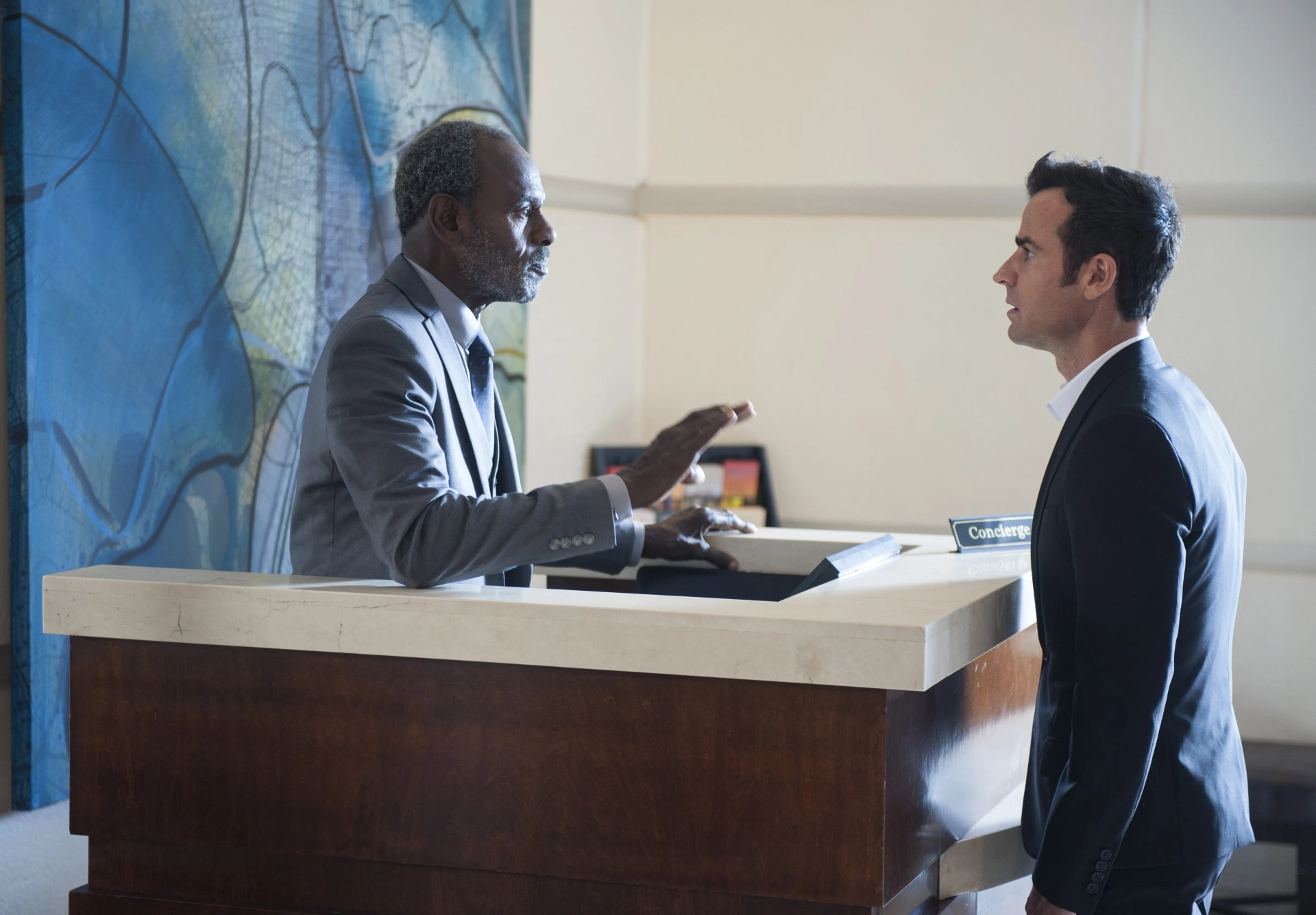 Justin Theroux and Steven Williams in The Leftovers (2014)