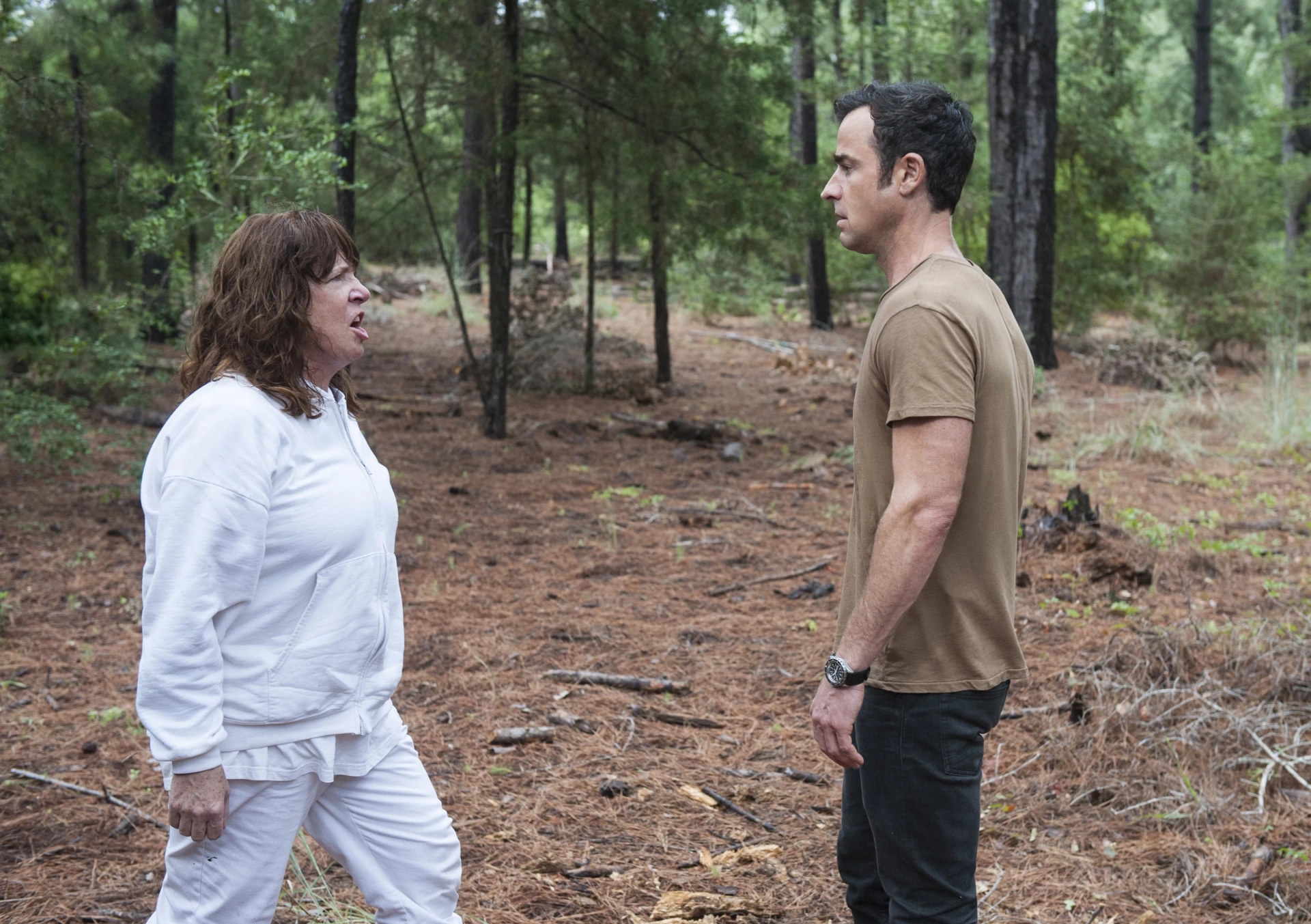 Ann Dowd and Justin Theroux in The Leftovers (2014)