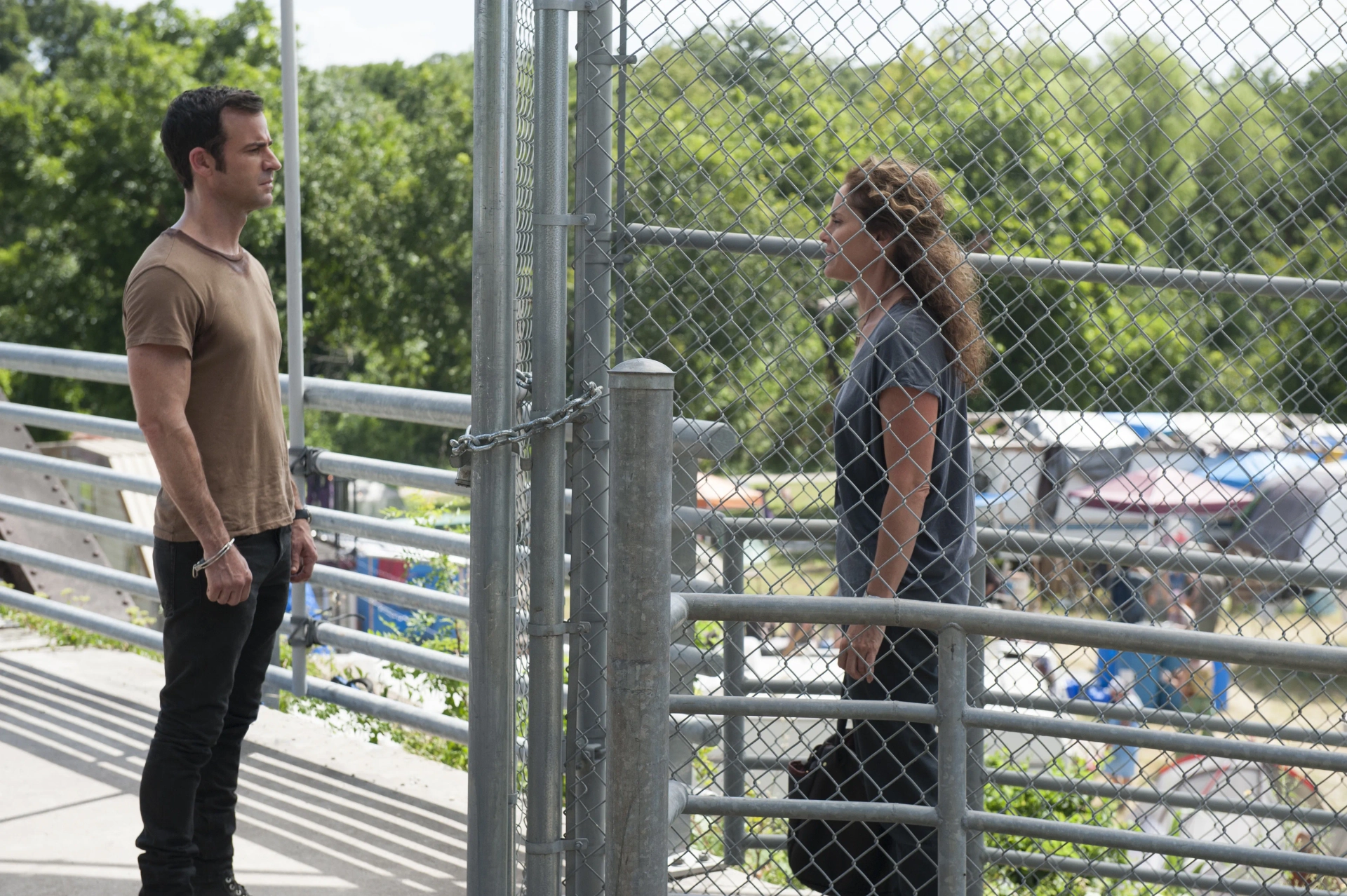 Amy Brenneman and Justin Theroux in The Leftovers (2014)